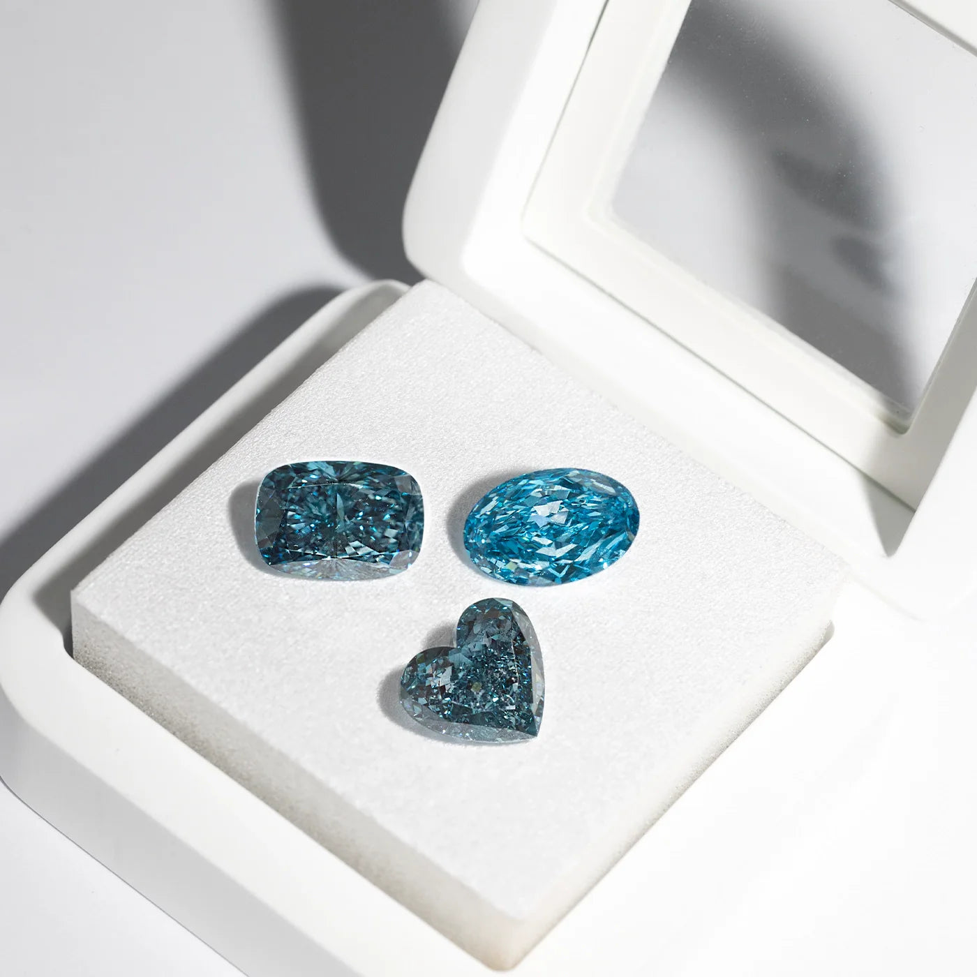 Loose Blue Lab Diamonds