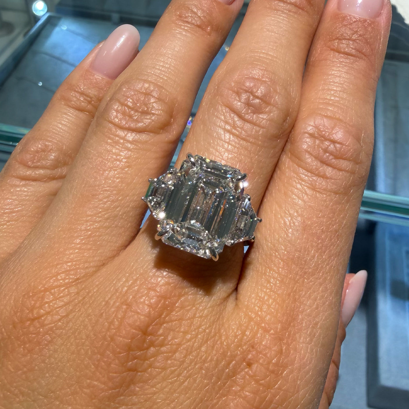 10.06ct Emerald Lab Diamond Classic Trilogy