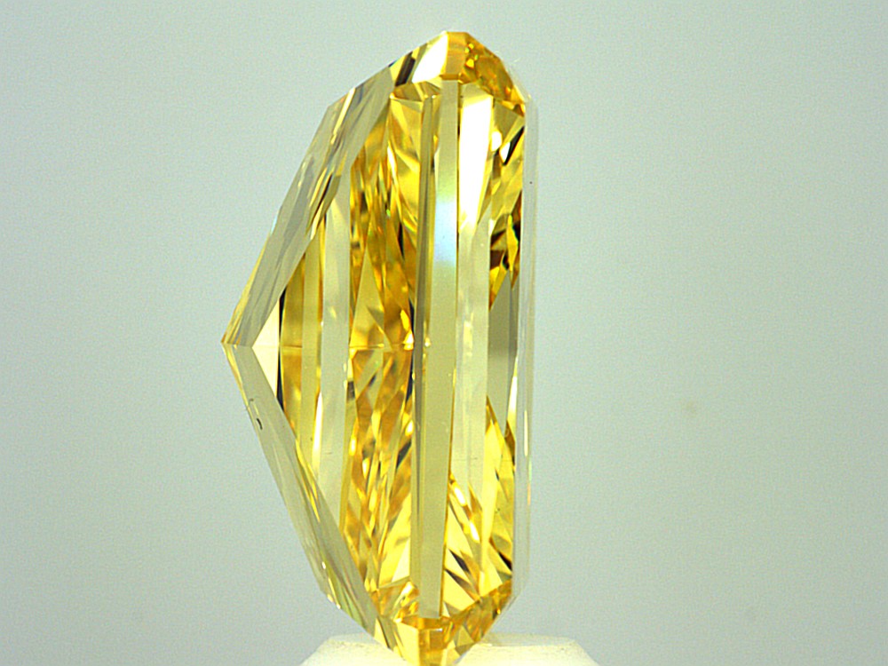 10.03ct Fancy Vivid Yellow VS1 Radiant Lab Diamond, IGI Certified