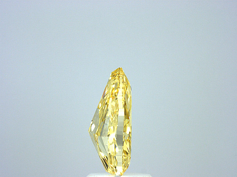 2.08ct Fancy Intense Yellow VVS2 Pear Lab Diamond, IGI Certified