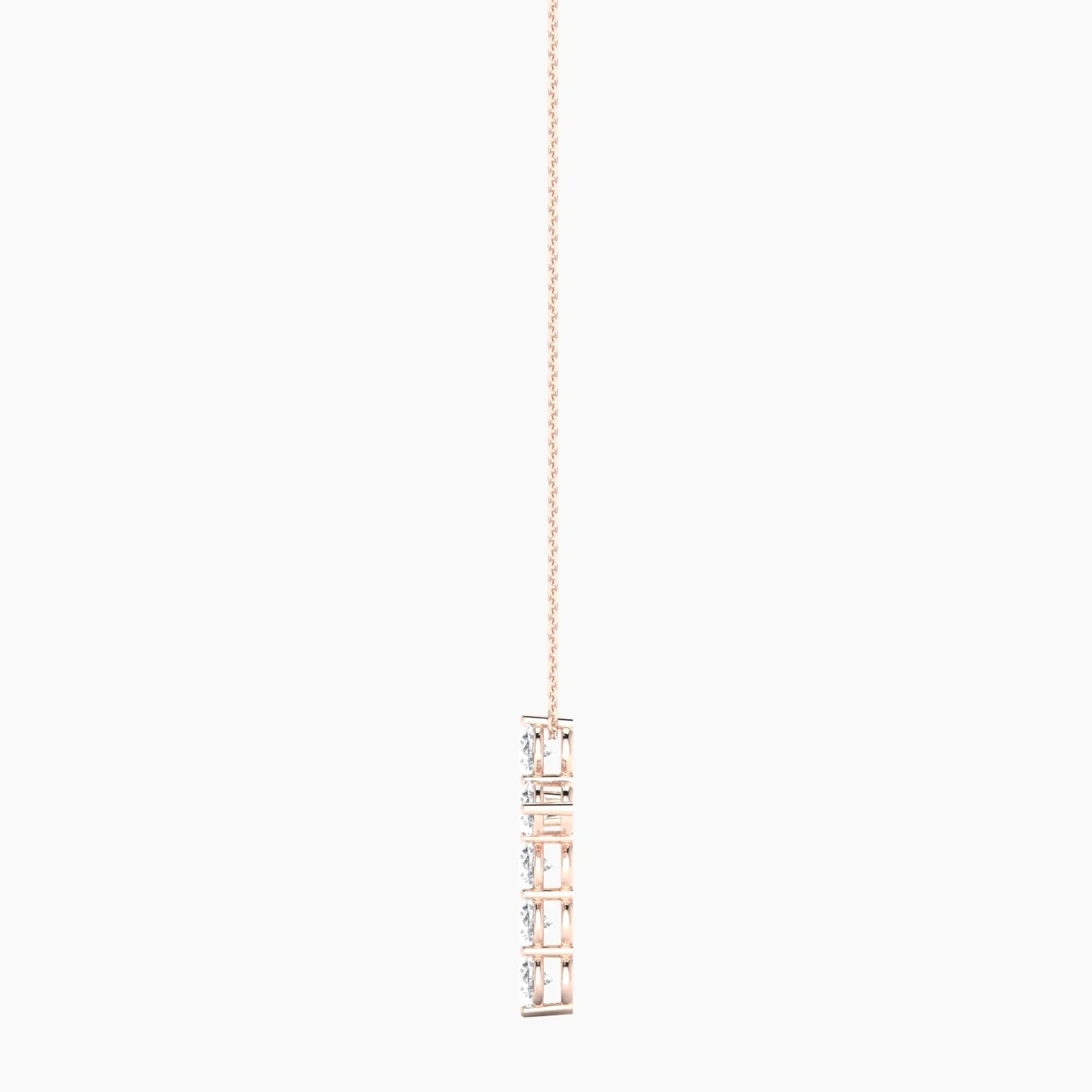 Cross | 18k Rose Gold 0.25 ct Lab Diamond Round Cut Pendant