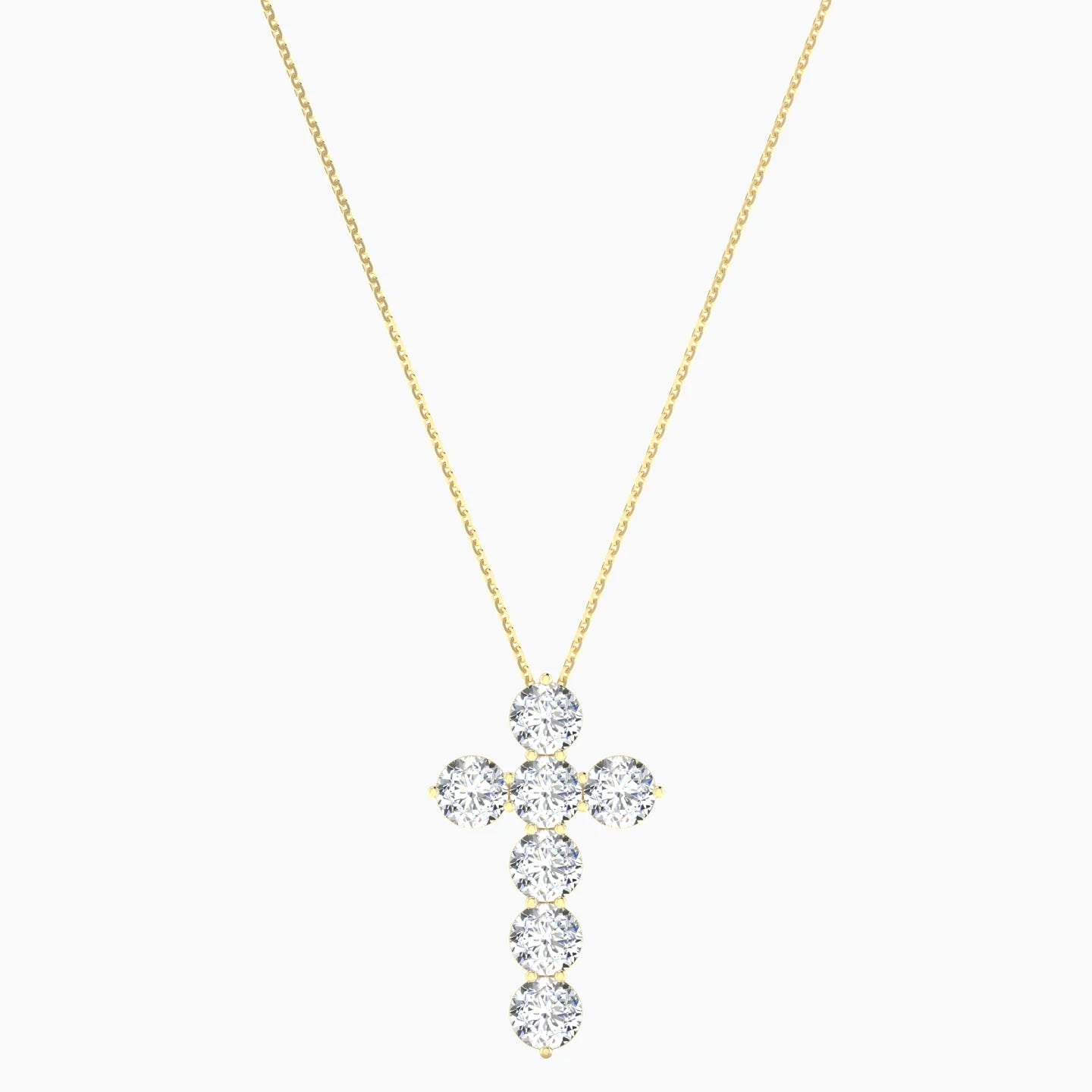 Cross | 18k Yellow Gold 0.50 ct Lab Diamond Round Cut Pendant
