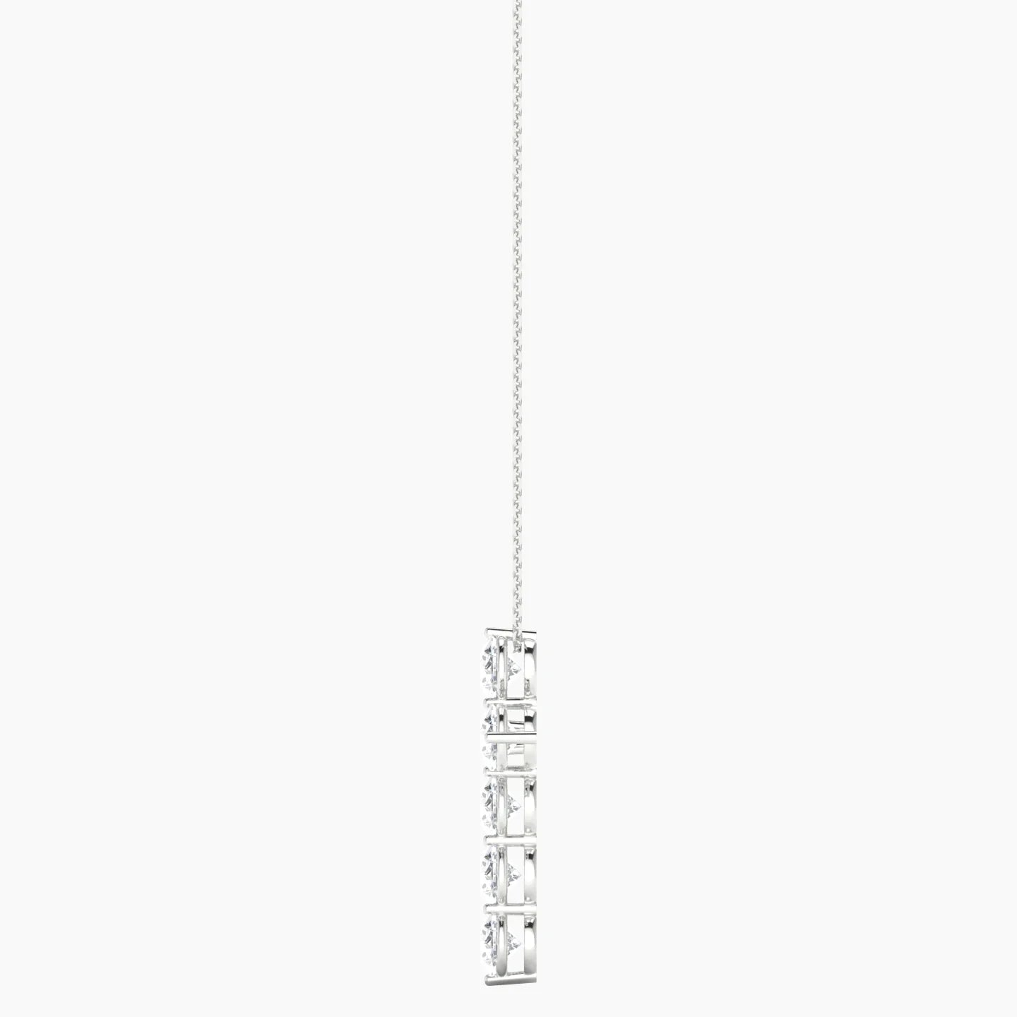Cross | 18k White Gold 0.50 ct Lab Diamond Round Cut Pendant