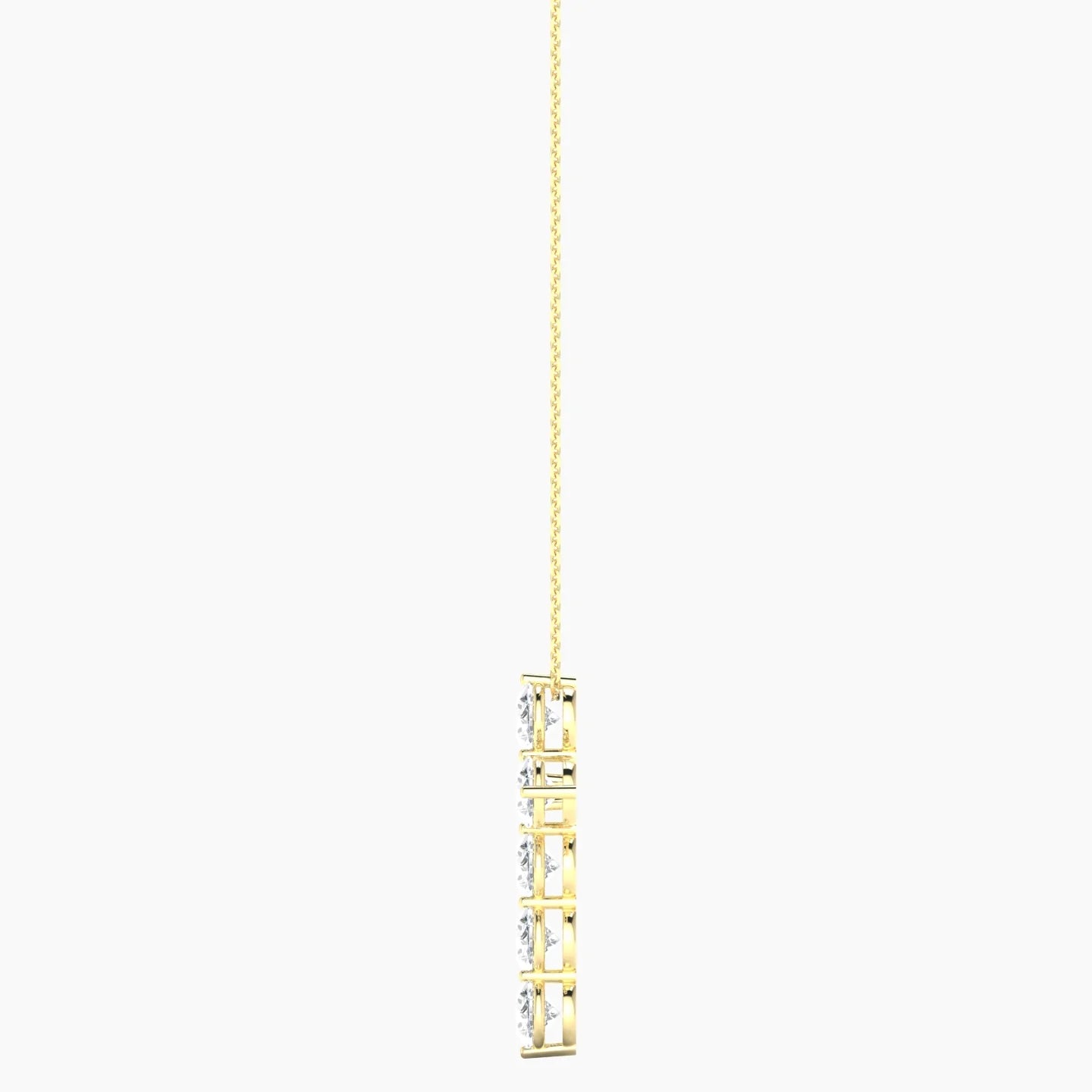 Cross | 18k Yellow Gold 0.50 ct Lab Diamond Round Cut Pendant