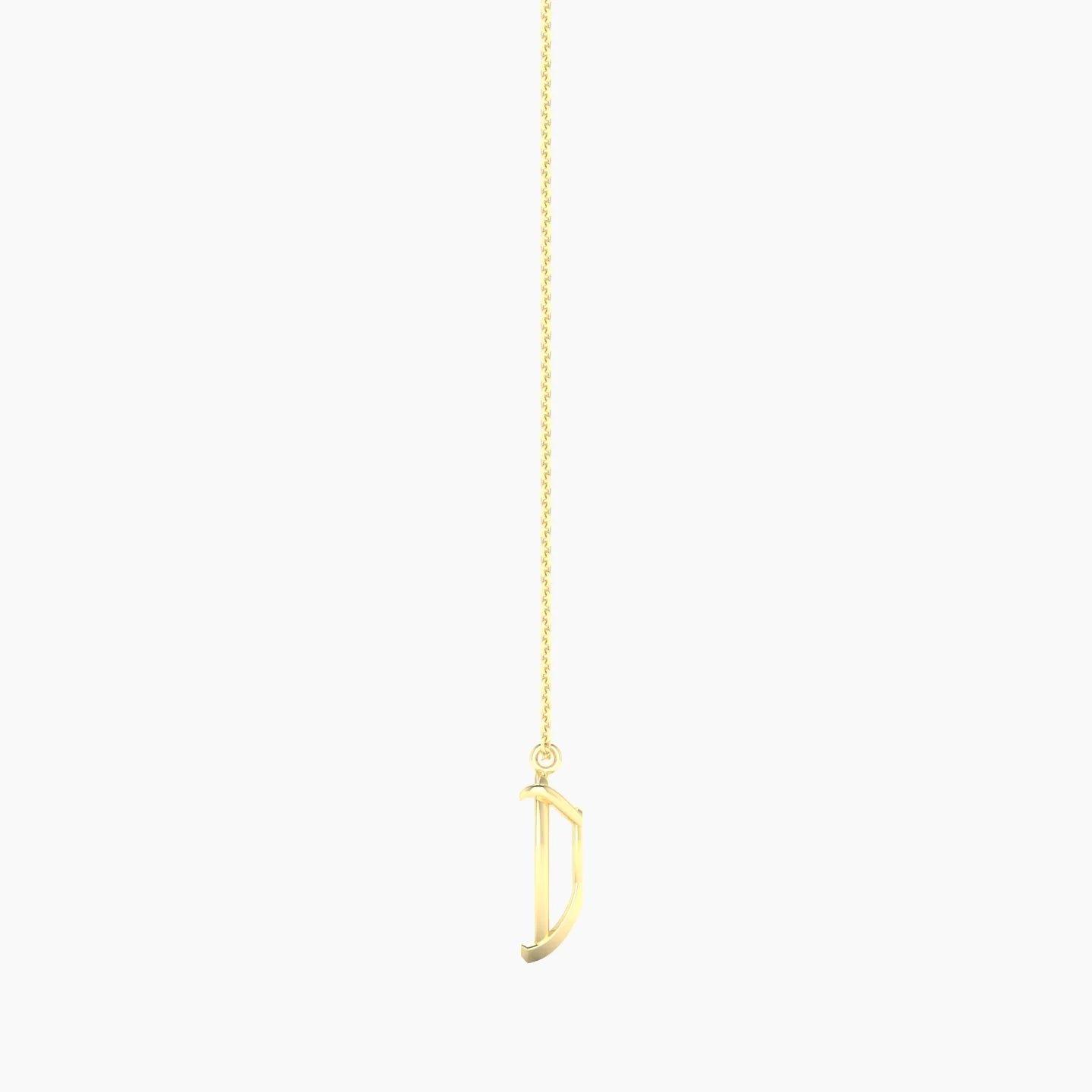 Hanging Solitaire | 18k Yellow Gold 3-4.99 ct Pear Cut Pendant Setting