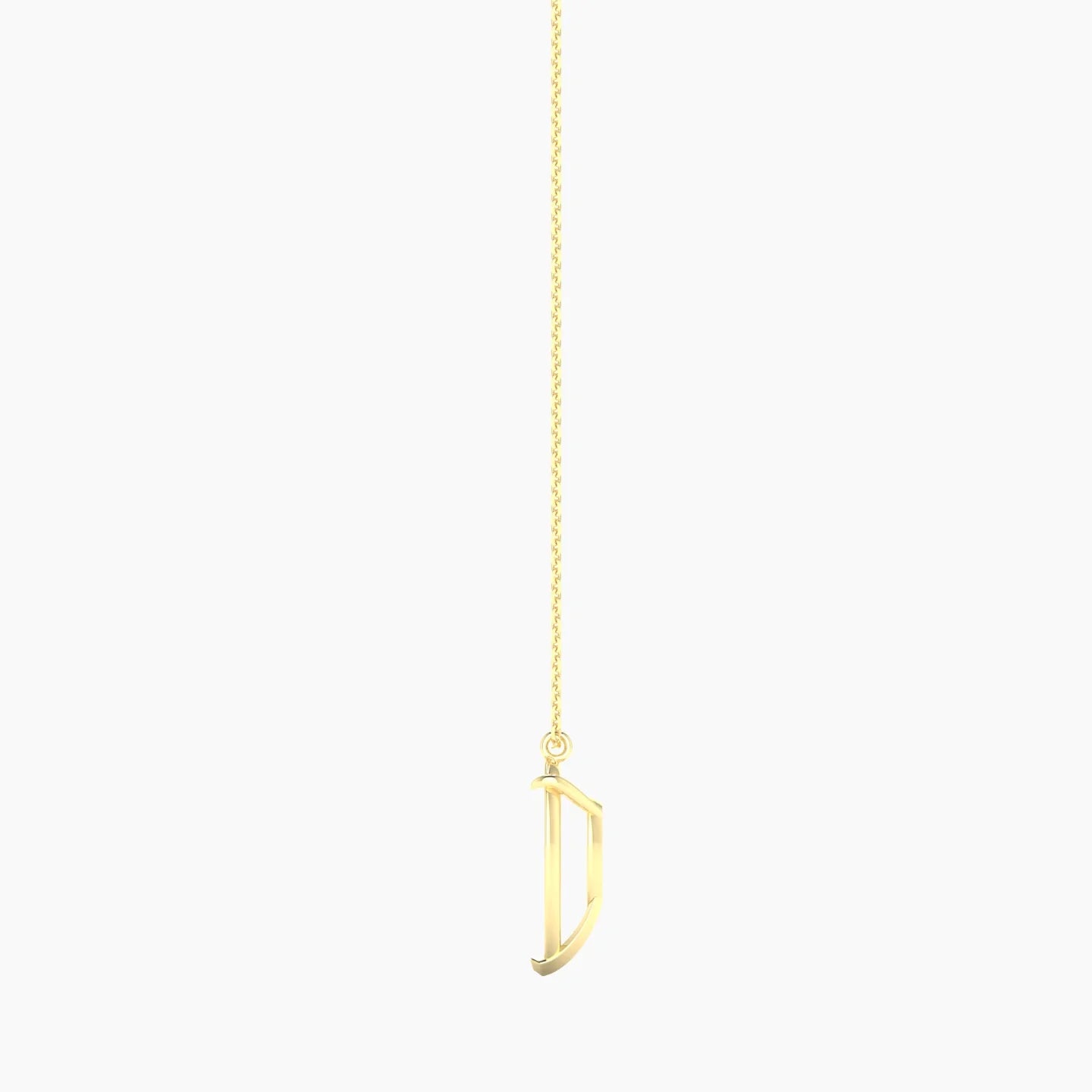 Hanging Solitaire | 18k Yellow Gold 5-7.99 ct Pear Cut Pendant Setting