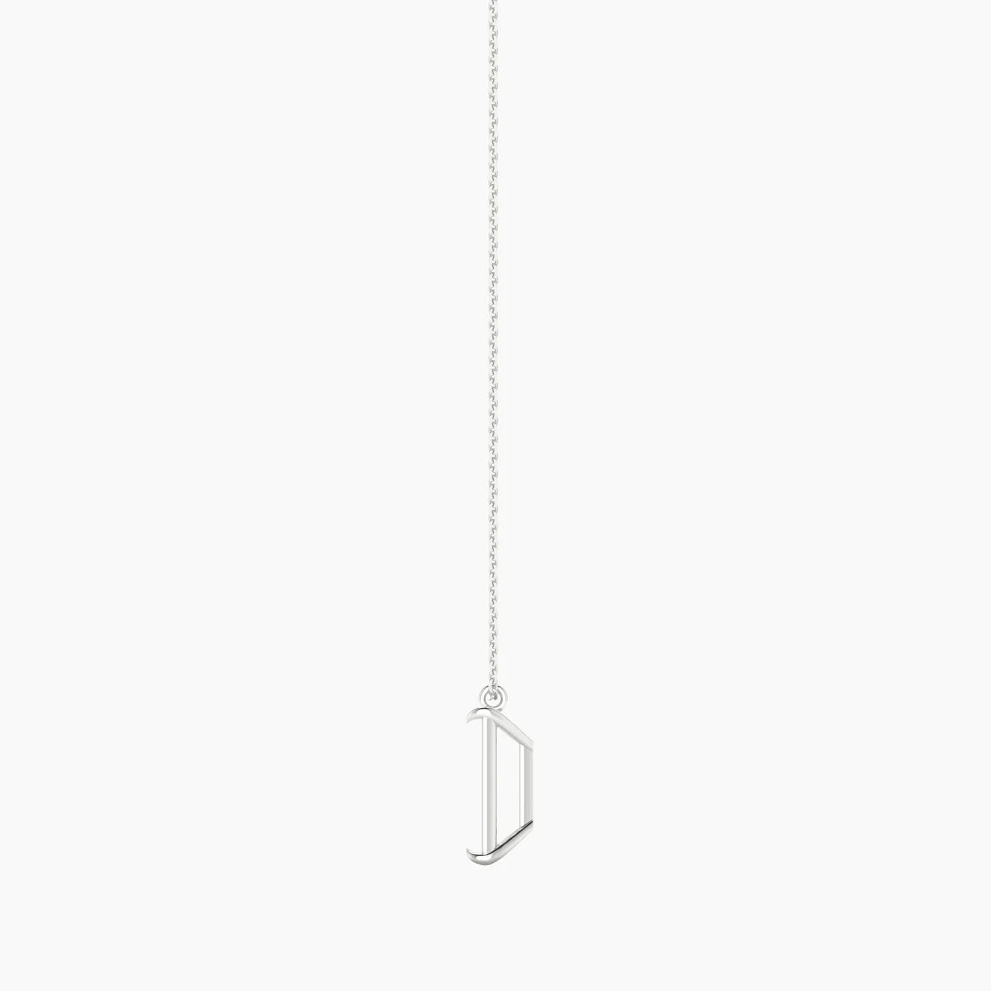 Hanging Solitaire | 18k White Gold 5-7.99 ct Radiant Cut Pendant Setting