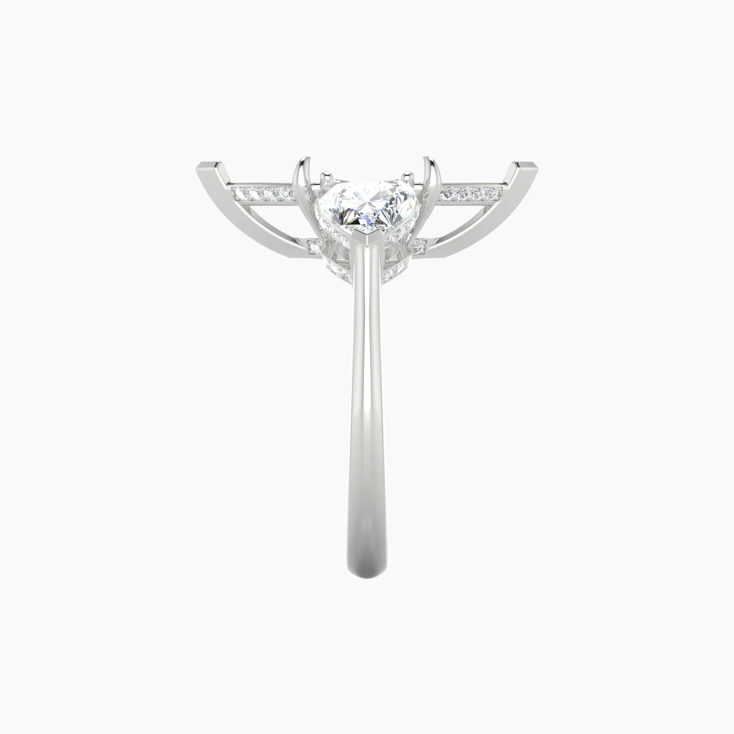 Heart Trilogy | 18k White Gold 5-7.99 ct Marquise Cut Ring Setting