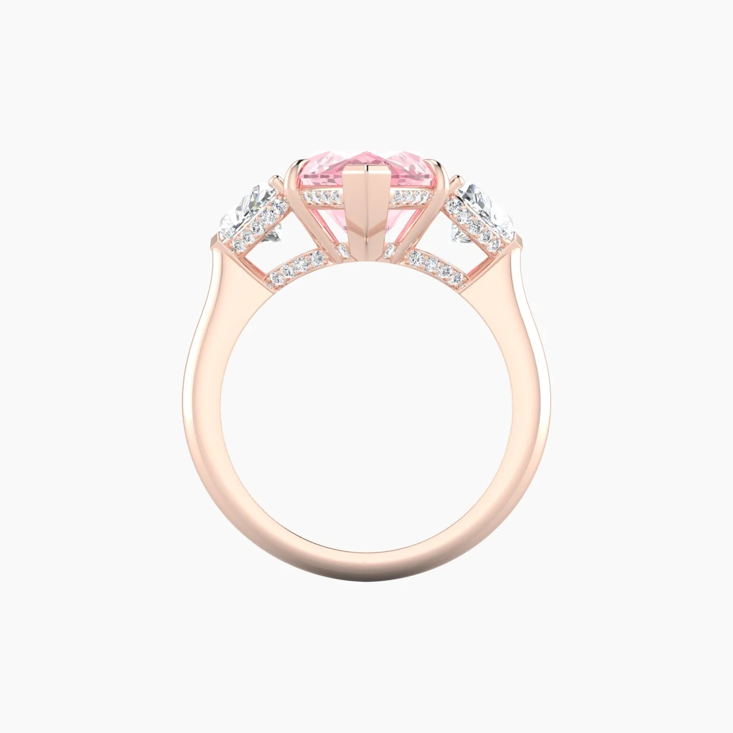 Heart Trilogy | 18k Rose Gold 5 ct Marquise Cut Ring