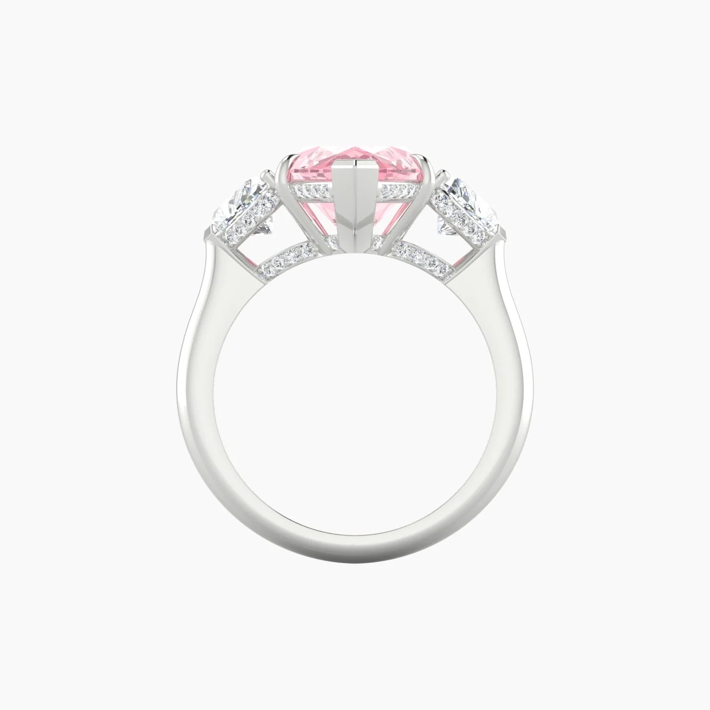 Heart Trilogy | 18k White Gold 5 ct Marquise Cut Ring