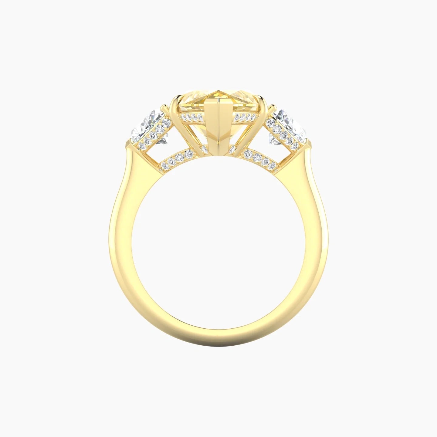Heart Trilogy | 18k Yellow Gold 5 ct Marquise Cut Ring