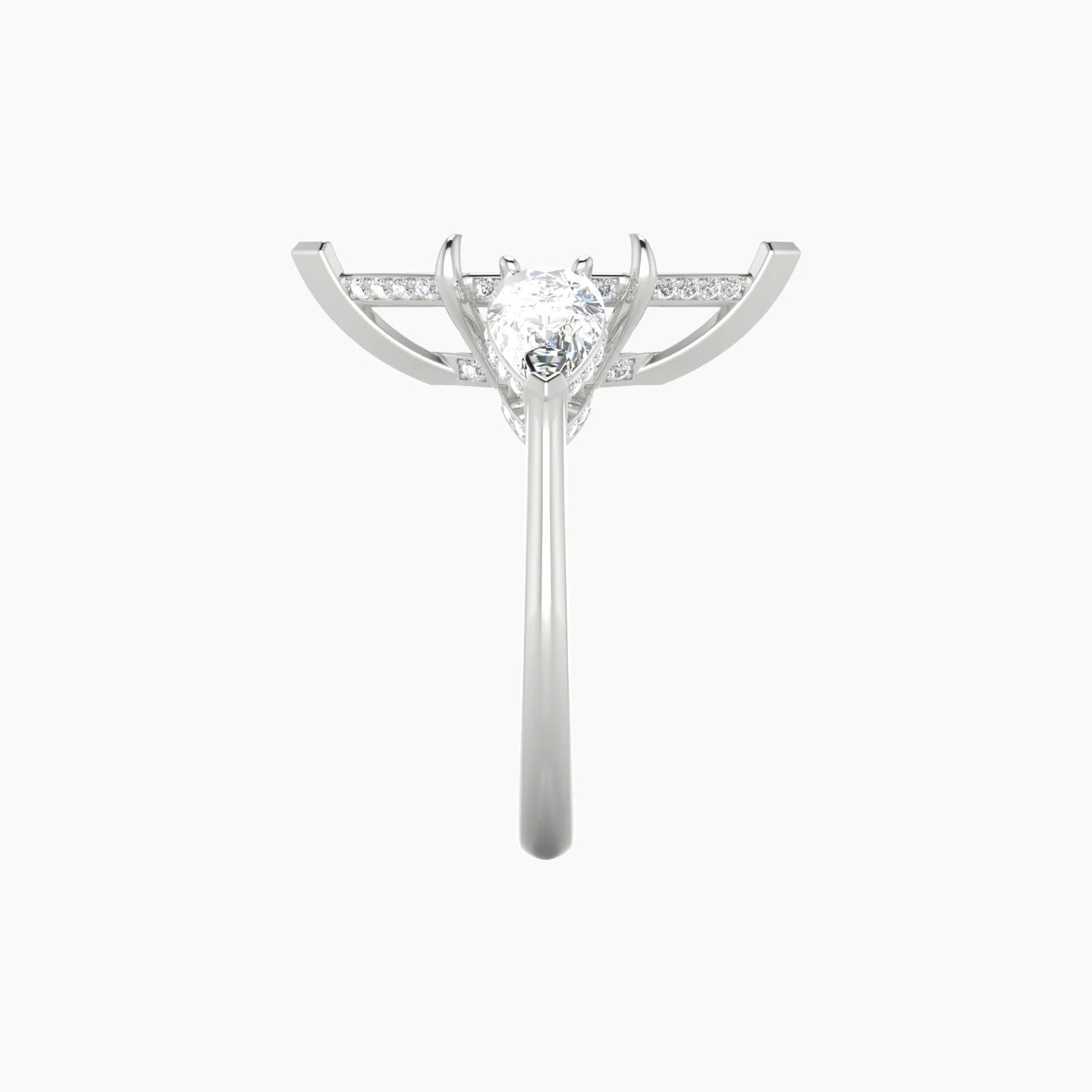 Pear Trilogy | 18k White Gold 5-7.99 ct Marquise Cut Ring Setting