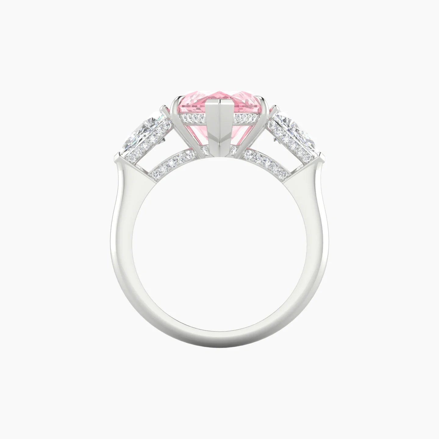 Pear Trilogy | 18k White Gold 5 ct Marquise Cut Ring