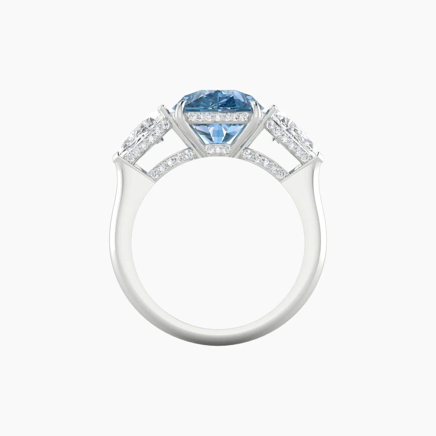 Pear Trilogy | 18k White Gold 5 ct Pear Cut Ring