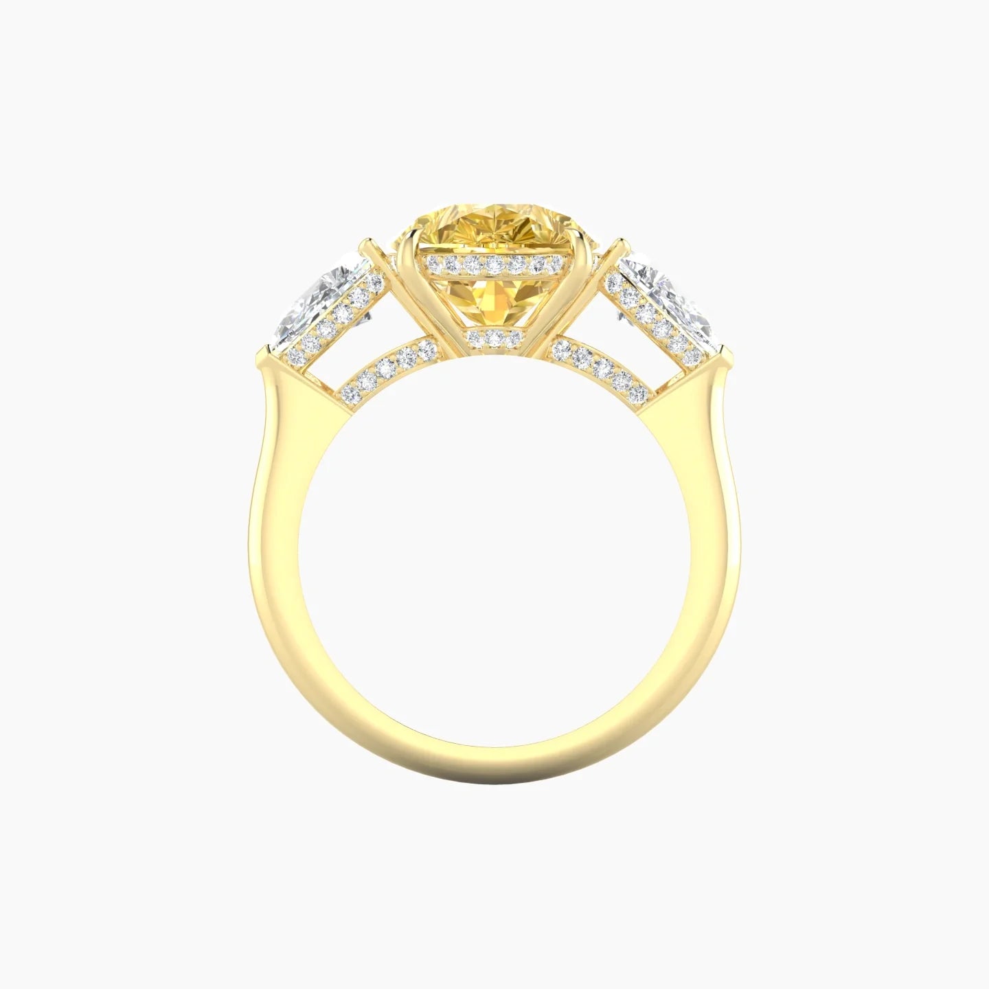 Pear Trilogy | 18k Yellow Gold 5 ct Pear Cut Ring