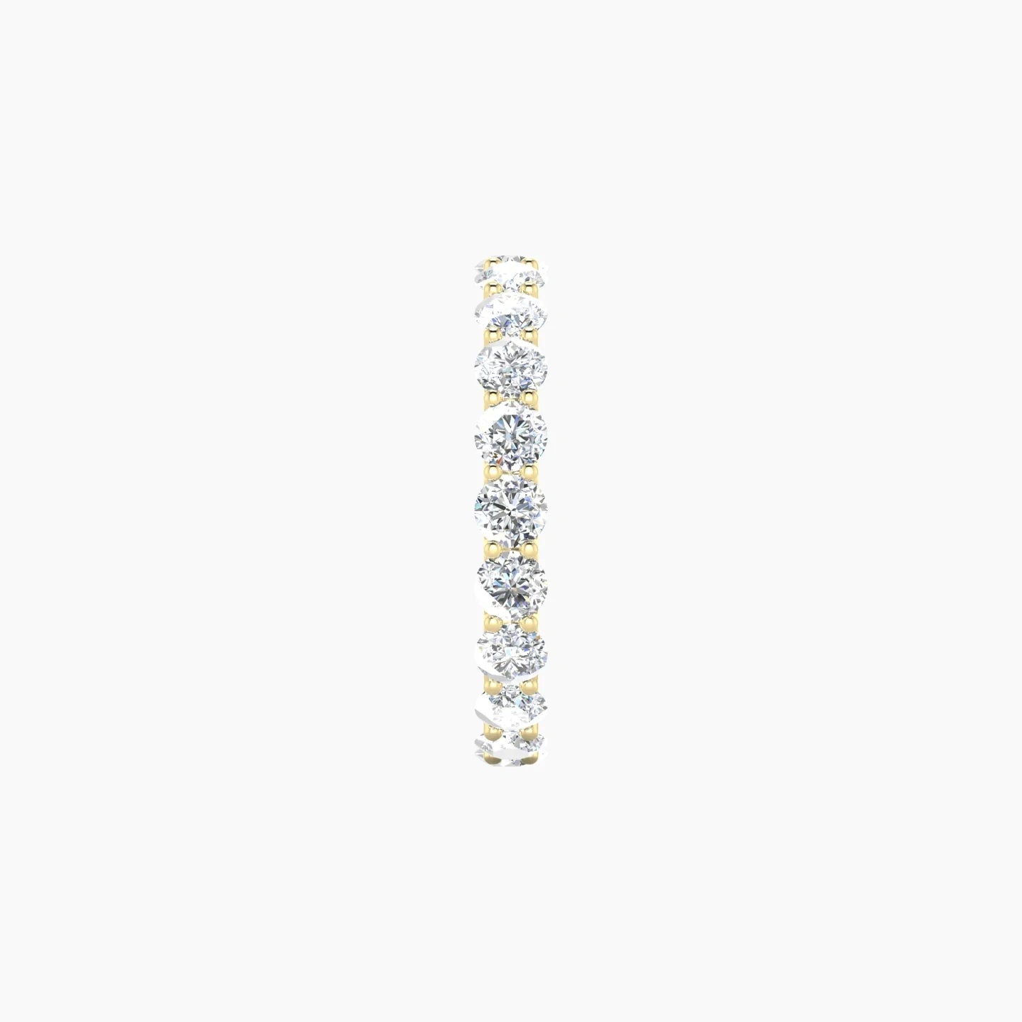 Prong Eternity Ring | 18k Yellow Gold 3 mm Round Lab Diamond