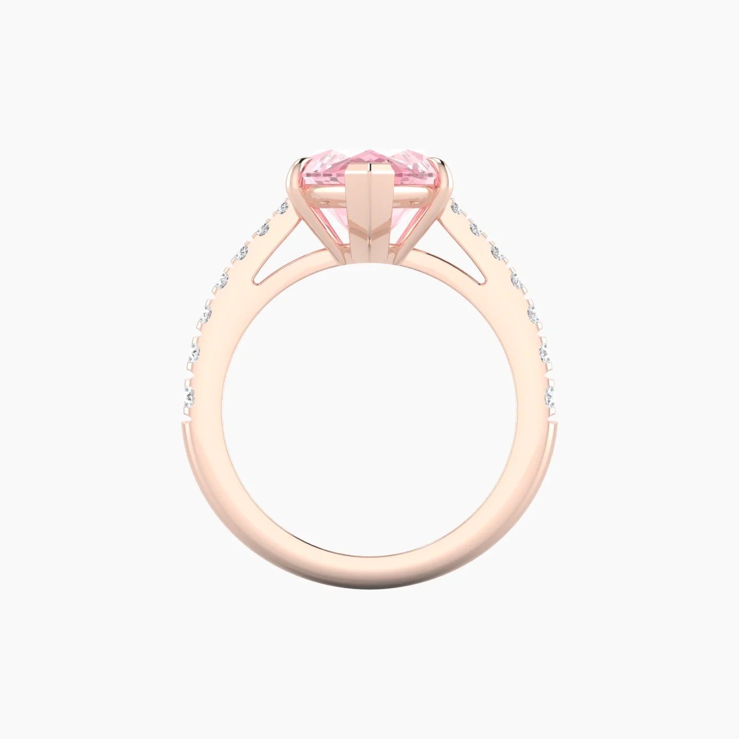 Reverse Shank | 18k Rose Gold 5 ct Marquise Cut Ring