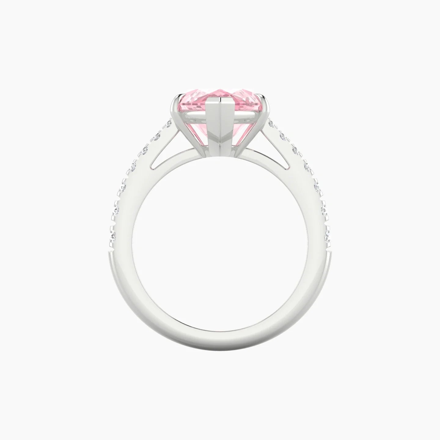 Reverse Shank | 18k White Gold 5 ct Marquise Cut Ring