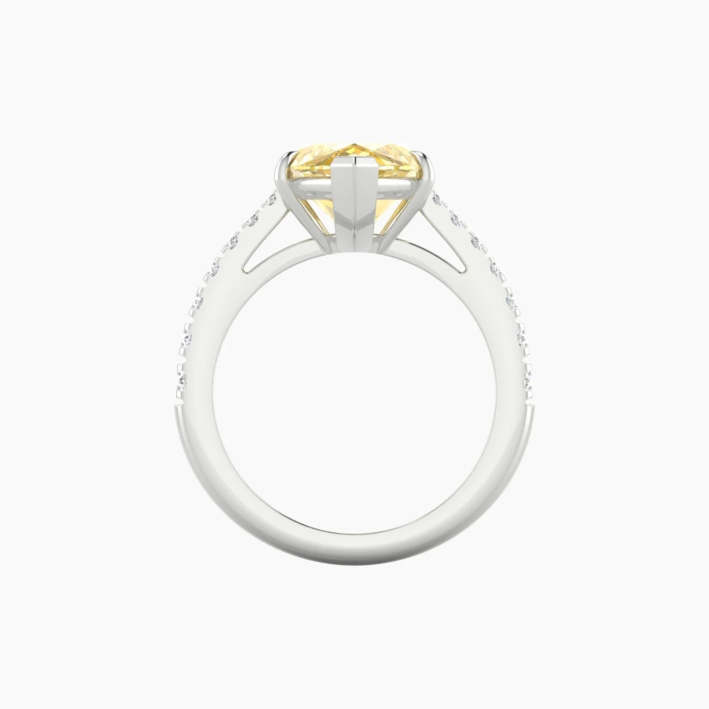 Reverse Shank | 18k White Gold 5 ct Marquise Cut Ring