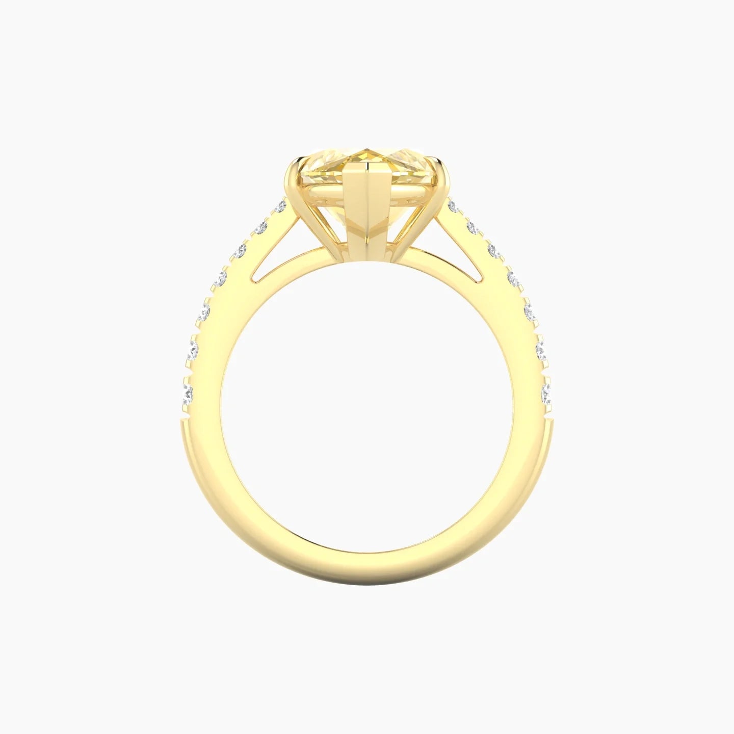 Reverse Shank | 18k Yellow Gold 5 ct Marquise Cut Ring