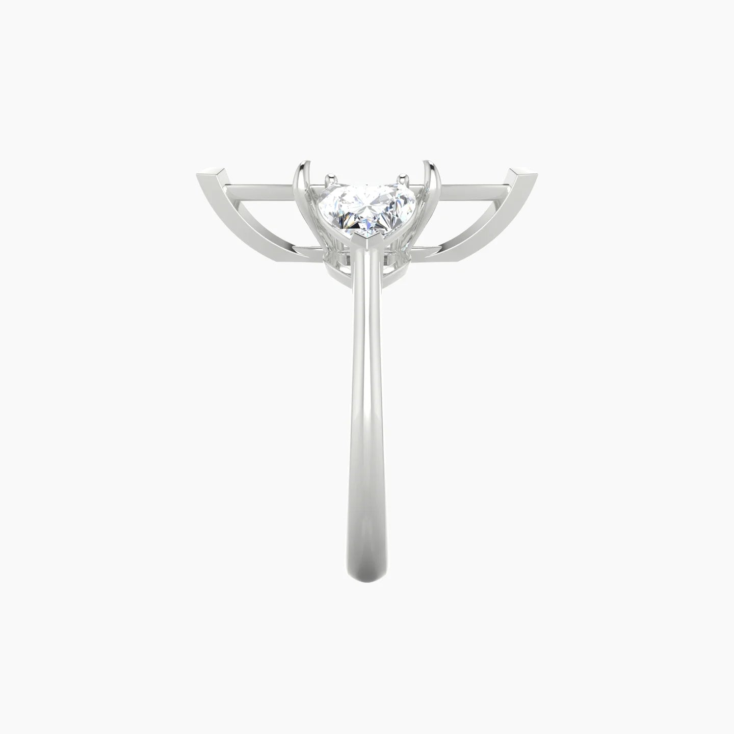 Simple Heart Trilogy | 18k White Gold 5-7.99 ct Marquise Cut Ring Setting