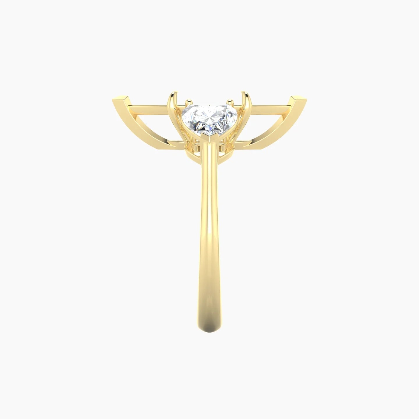 Simple Heart Trilogy | 18k Yellow Gold 5-7.99 ct Marquise Cut Ring Setting