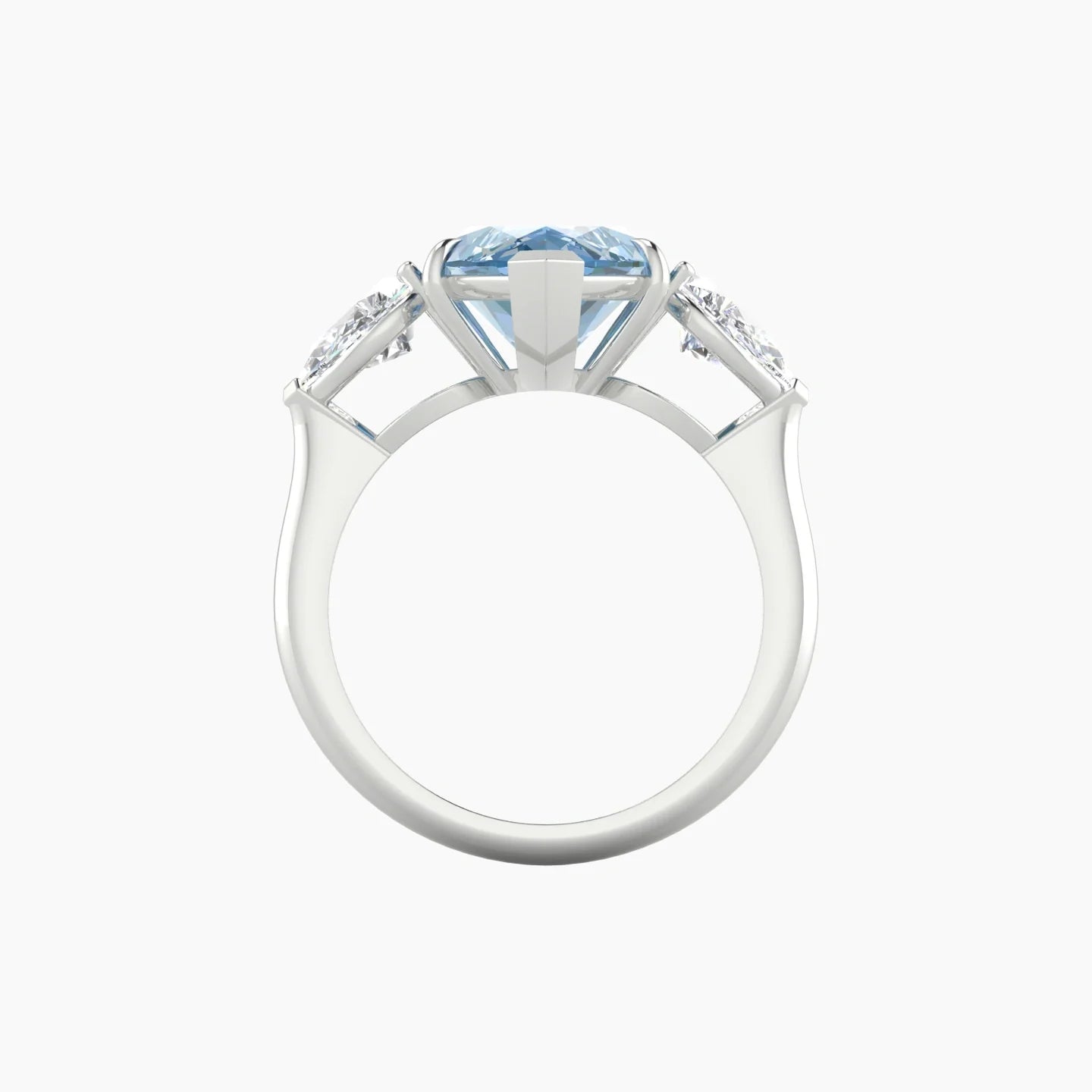 Simple Pear Trilogy | 18k White Gold 5 ct Marquise Cut Ring