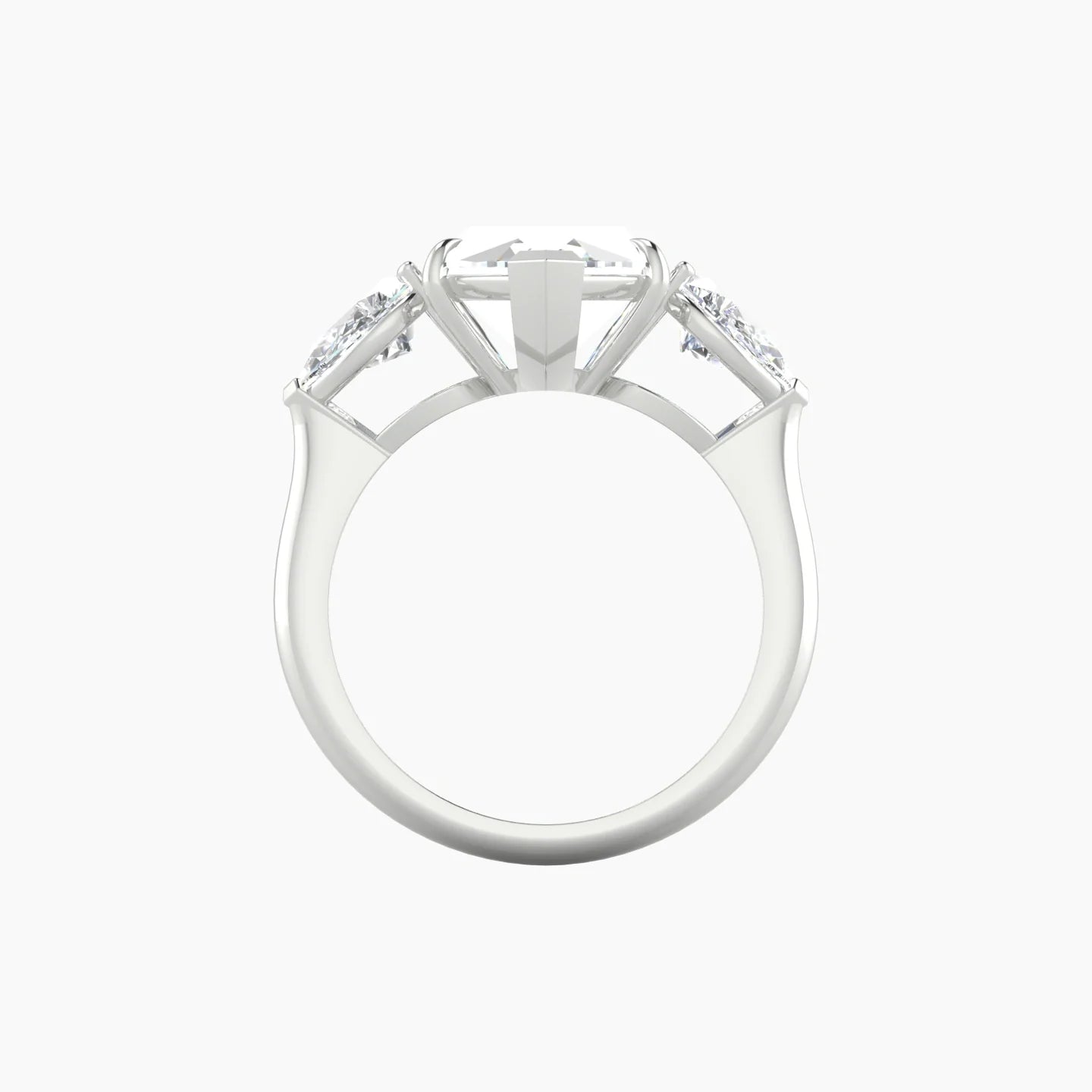 Simple Pear Trilogy | 18k White Gold 5 ct Marquise Cut Ring