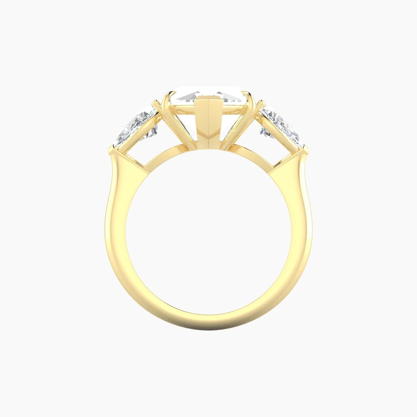 Simple Pear Trilogy | 18k Yellow Gold 5 ct Marquise Cut Ring