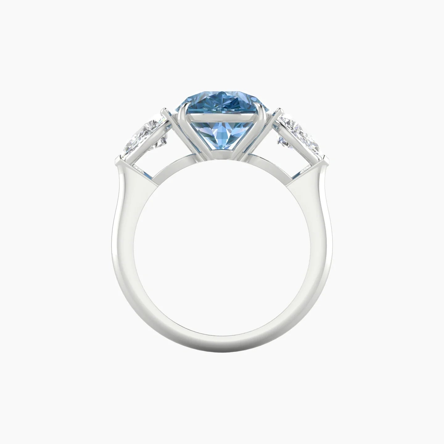 Simple Pear Trilogy | 18k White Gold 5 ct Pear Cut Ring