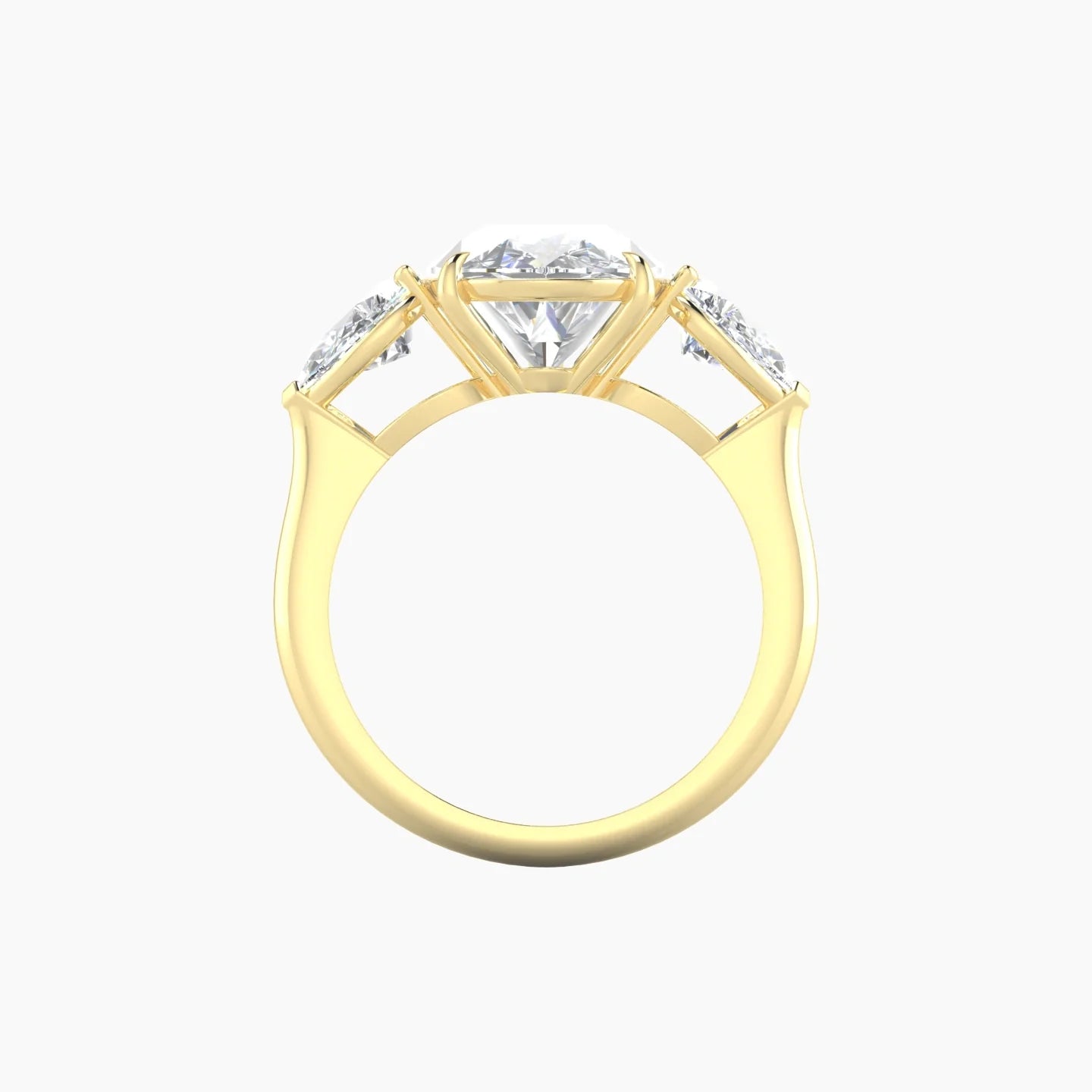 Simple Pear Trilogy | 18k Yellow Gold 5 ct Pear Cut Ring