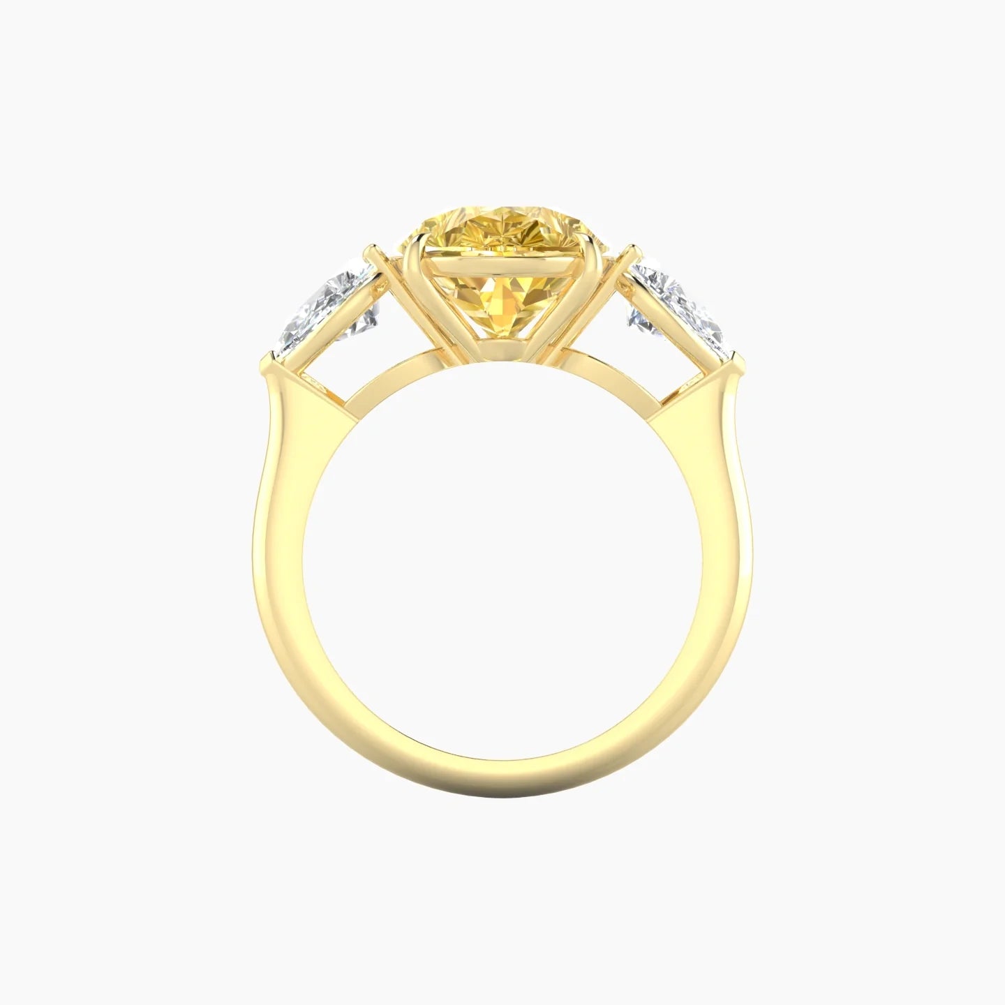 Simple Pear Trilogy | 18k Yellow Gold 5 ct Pear Cut Ring