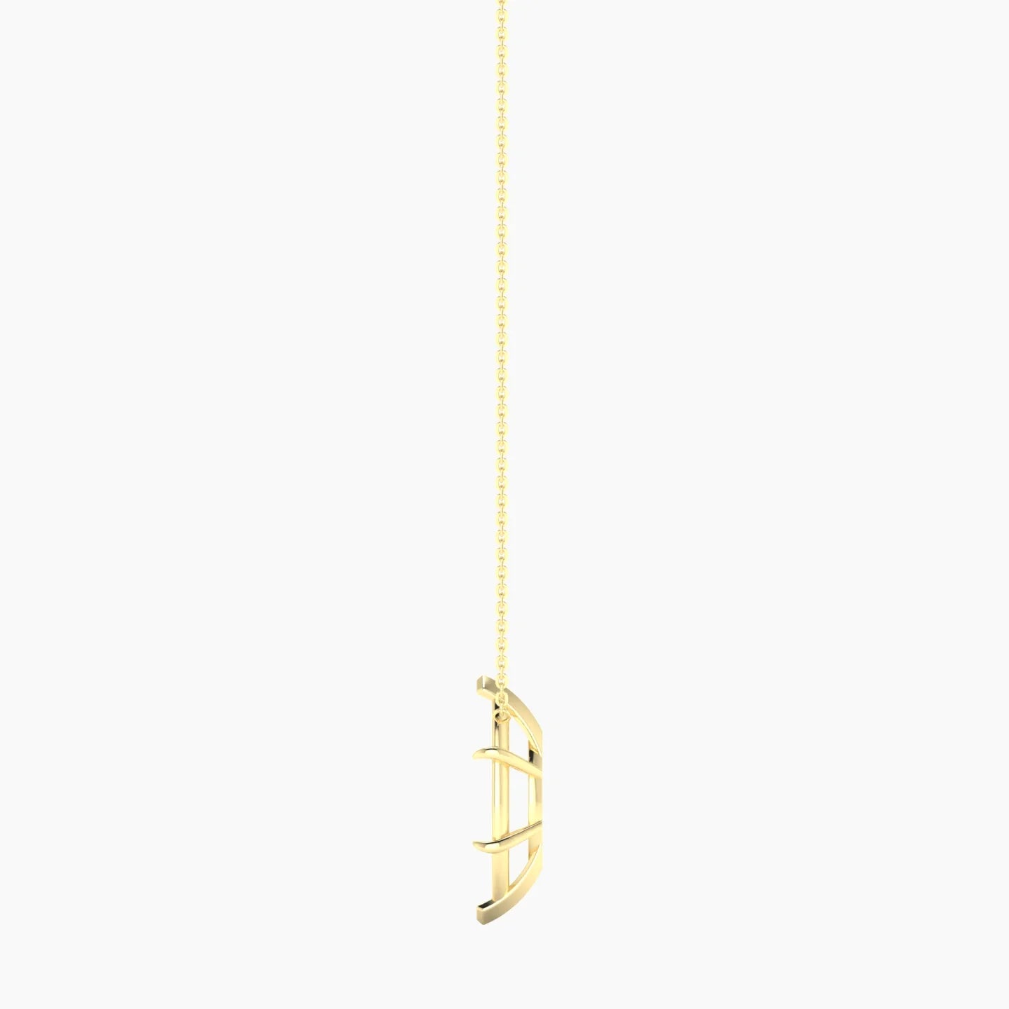 Solitaire | 18k Yellow Gold 5-7.99 ct Marquise Cut Pendant Setting