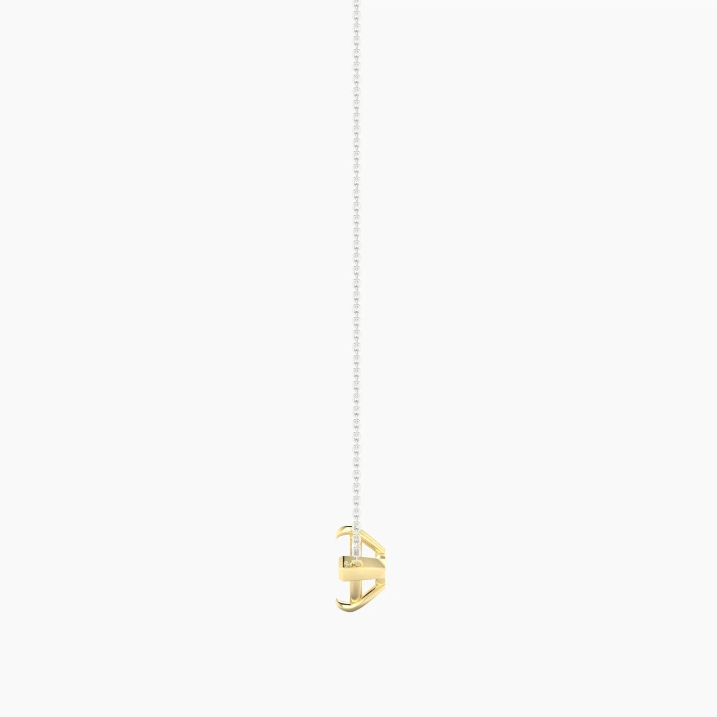 Solitaire | 18k White & Yellow Gold 5-7.99 ct Marquise Cut Pendant Setting