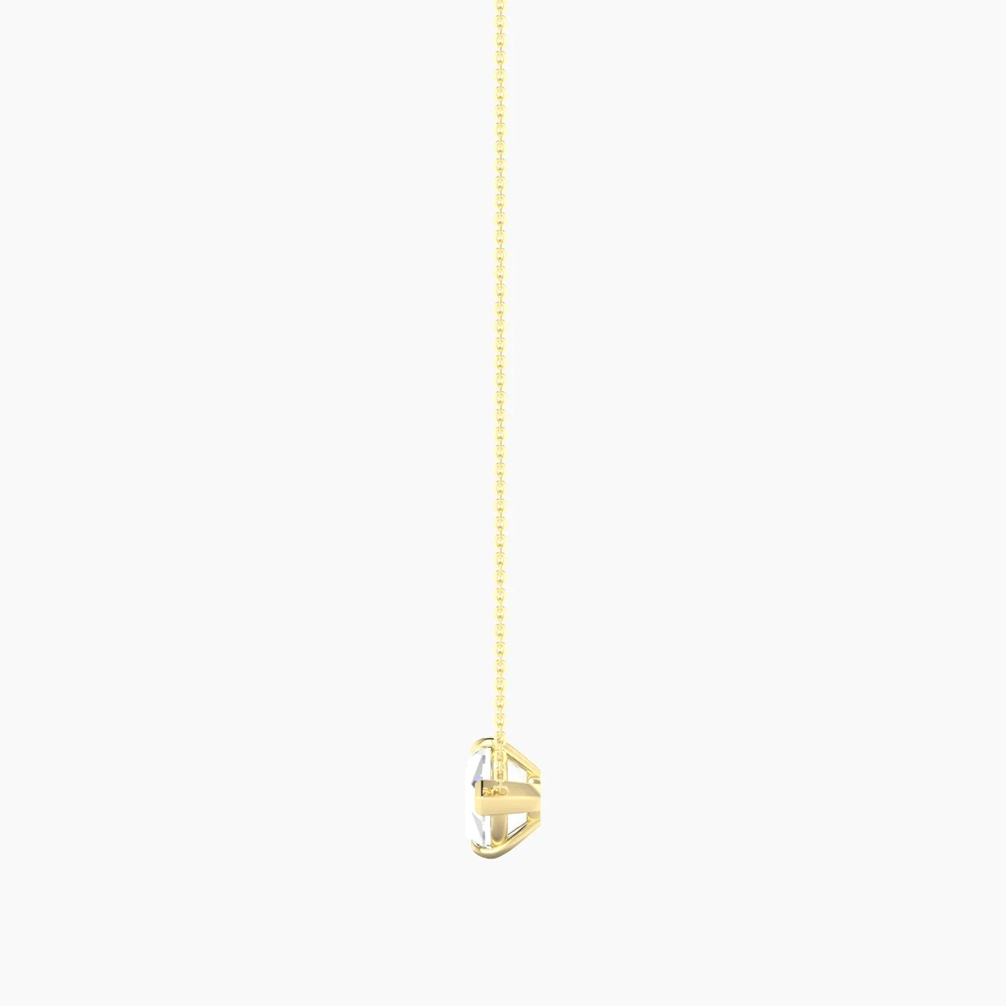 Solitaire | 18k Yellow Gold 5 ct Lab Diamond Marquise Cut Pendant