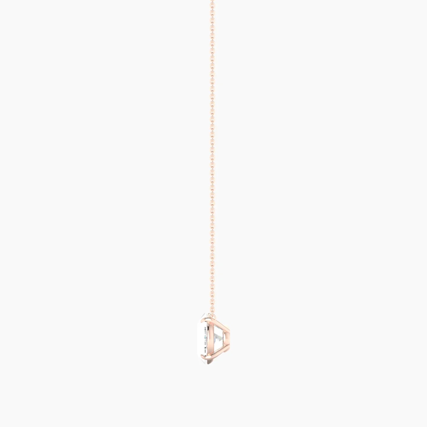 Solitaire | 18k Rose Gold 5 ct Lab Diamond Oval Cut Pendant