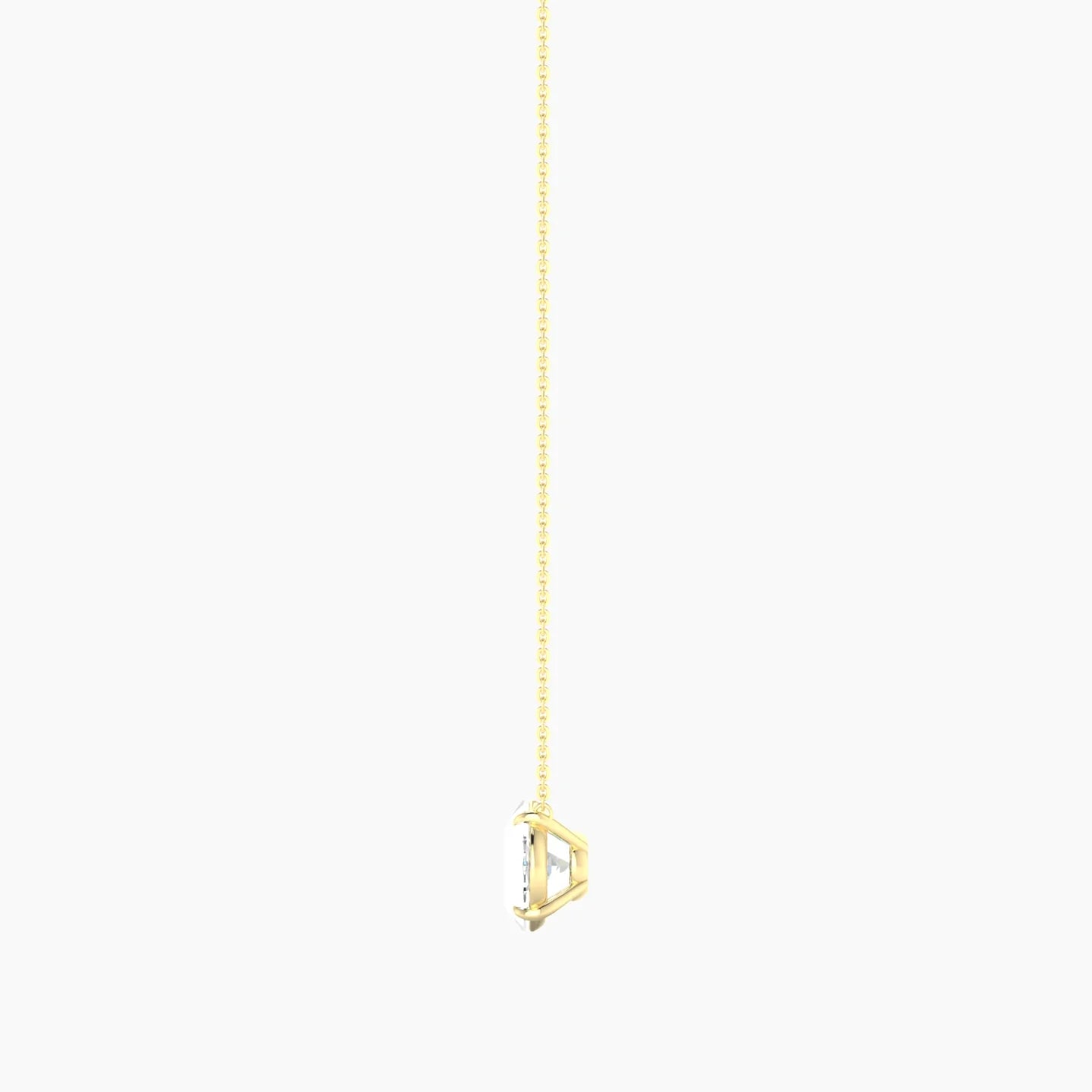 Solitaire | 18k Yellow Gold 5 ct Lab Diamond Oval Cut Pendant