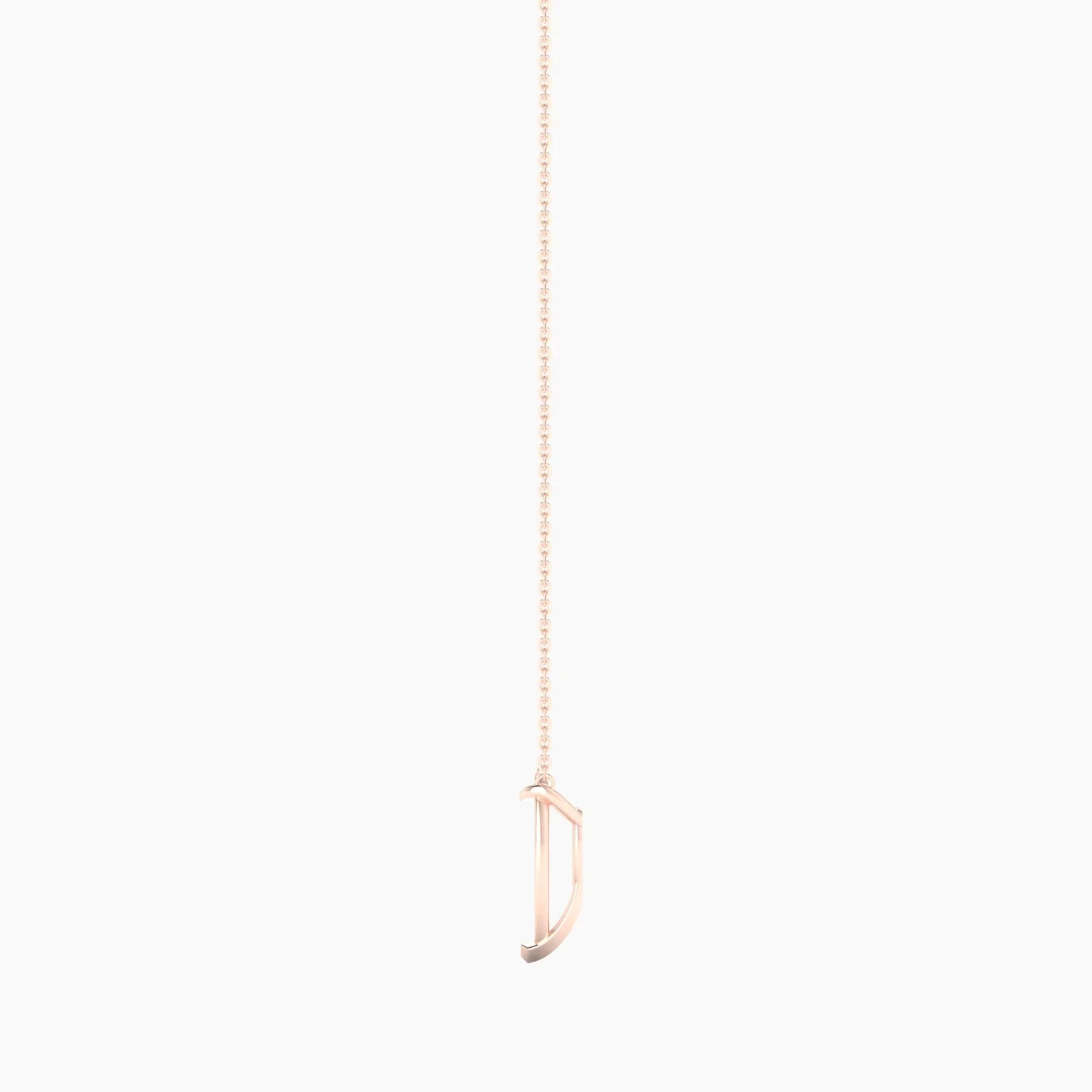 Solitaire | 18k Rose Gold 3-4.99 ct Pear Cut Pendant Setting