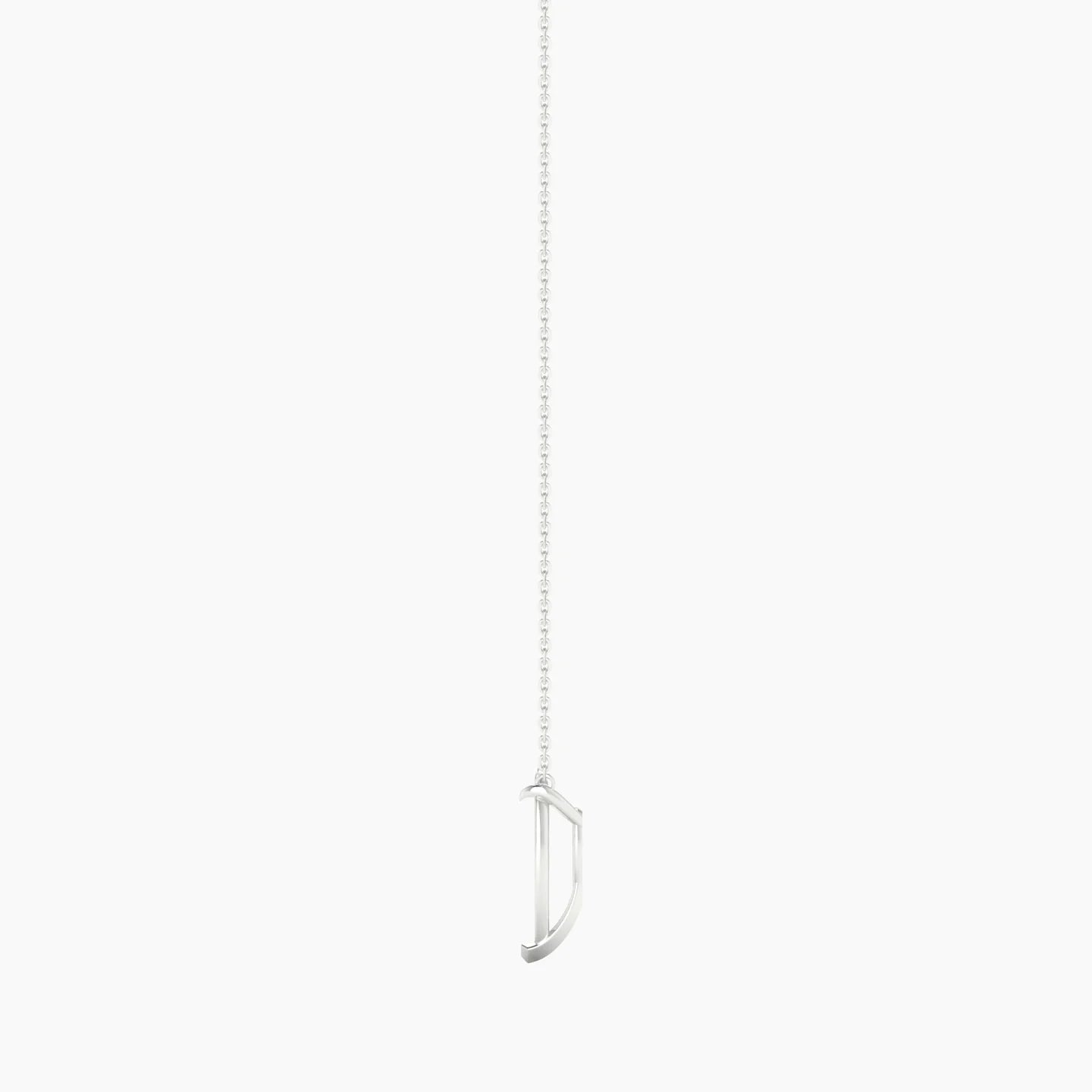 Solitaire | 18k White Gold 3-4.99 ct Pear Cut Pendant Setting