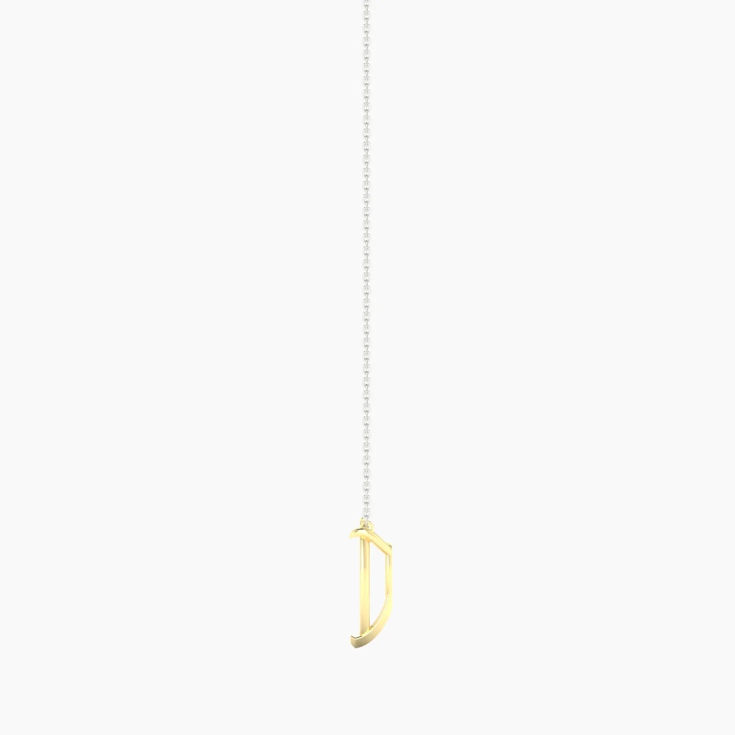 Solitaire | 18k White & Yellow Gold 3-4.99 ct Pear Cut Pendant Setting