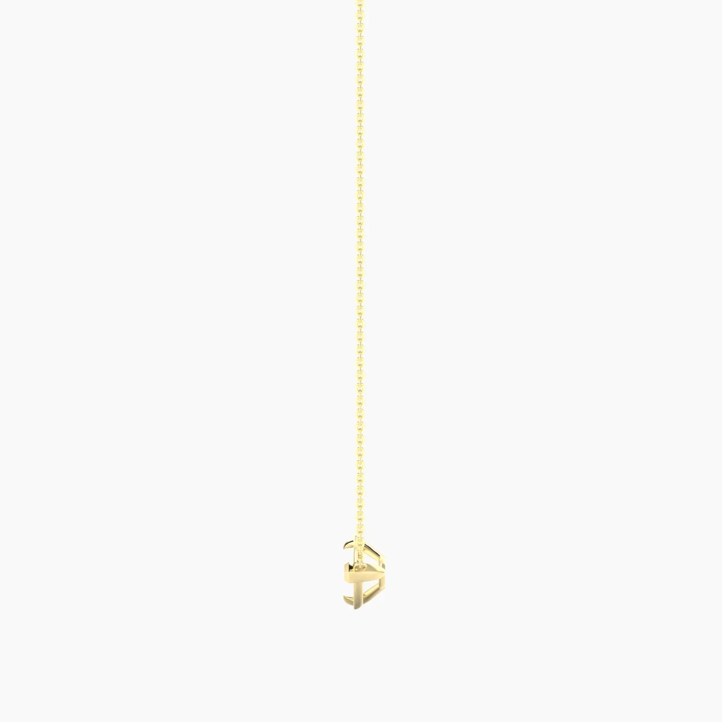 Solitaire | 18k Yellow Gold 3-4.99 ct Pear Cut Pendant Setting