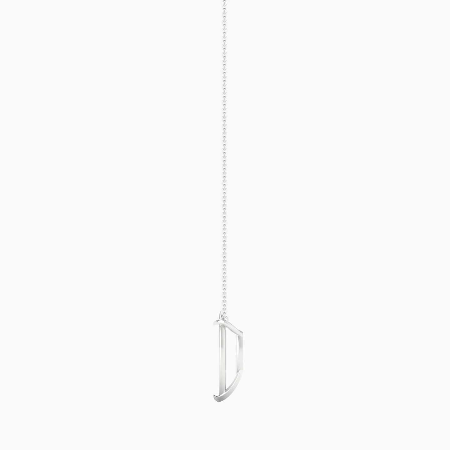 Solitaire | 18k White Gold 5-7.99 ct Pear Cut Pendant Setting
