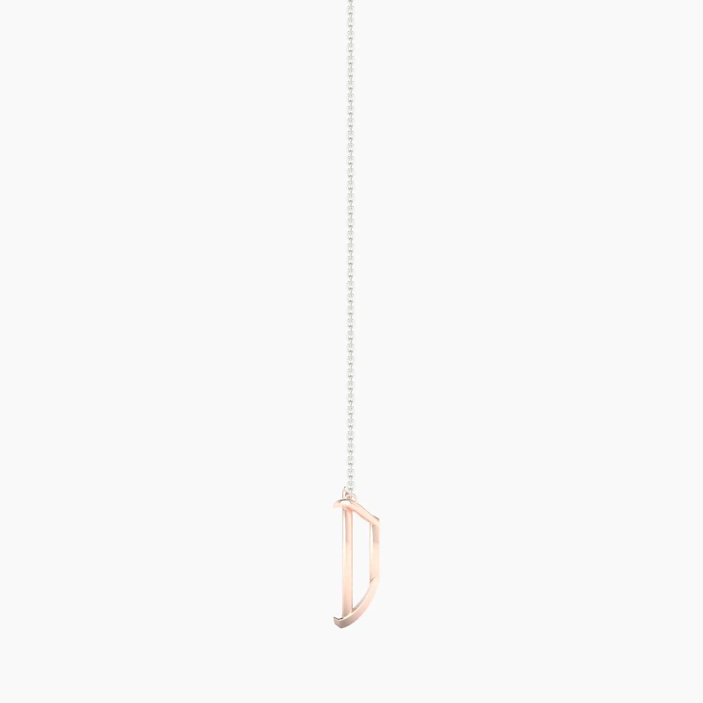 Solitaire | 18k White & Rose Gold 5-7.99 ct Pear Cut Pendant Setting