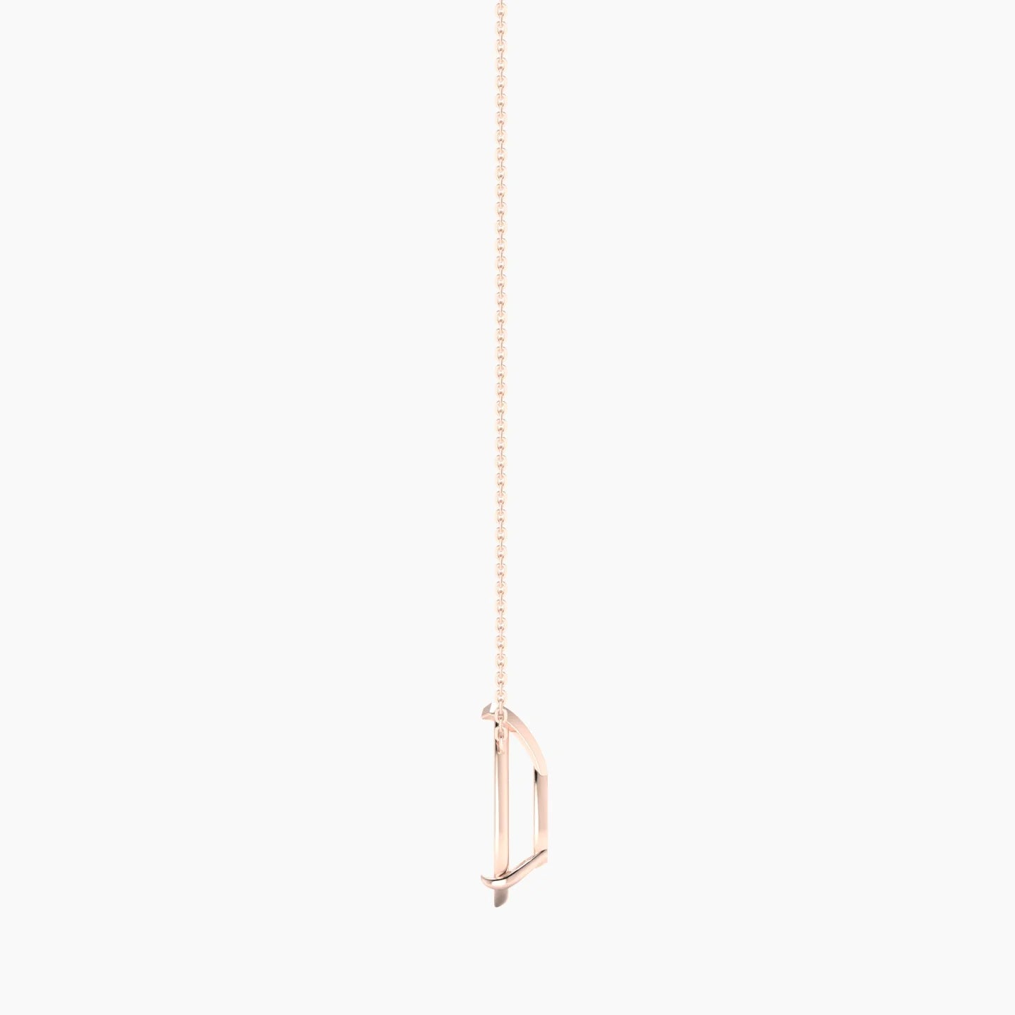 Solitaire | 18k Rose Gold 5-7.99 ct Pear Cut Pendant Setting