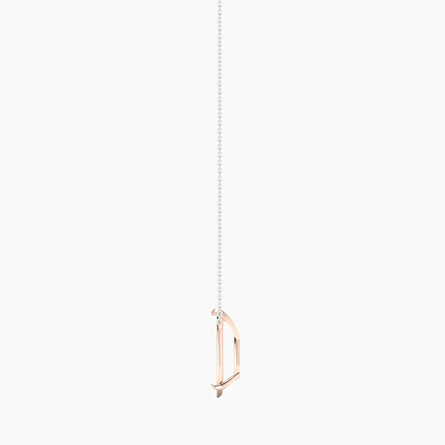 Solitaire | 18k White & Rose Gold 5-7.99 ct Pear Cut Pendant Setting