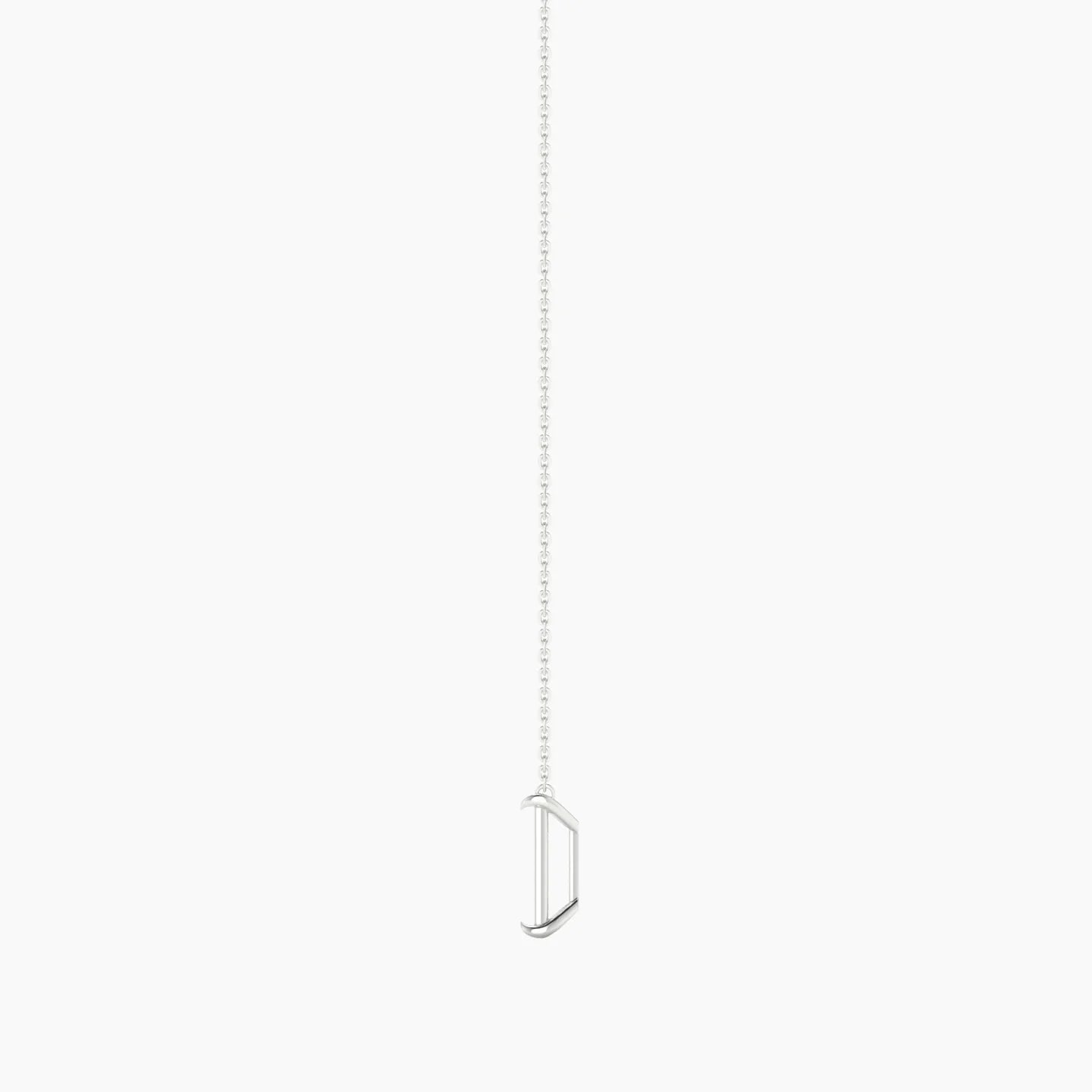 Solitaire | 18k White Gold 3-4.99 ct Radiant Cut Pendant Setting