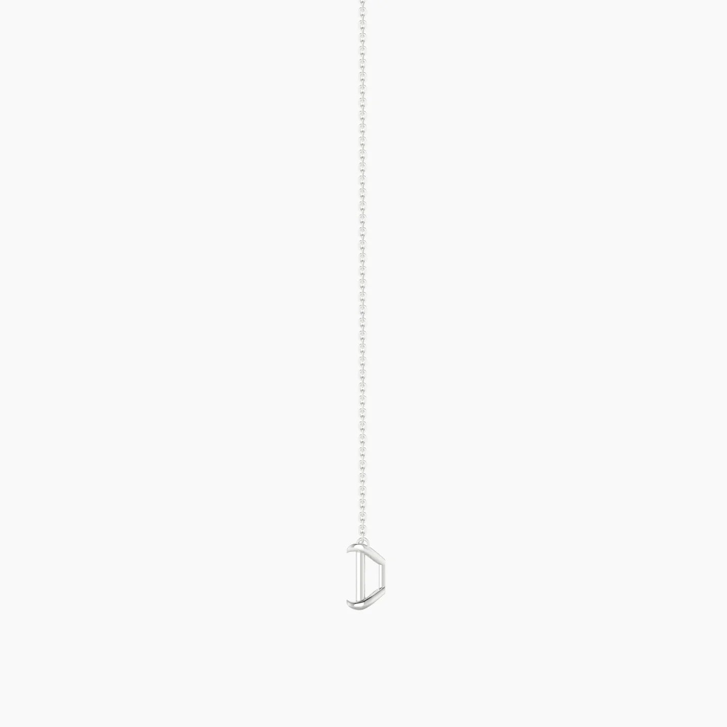 Solitaire | 18k White Gold 3-4.99 ct Radiant Cut Pendant Setting