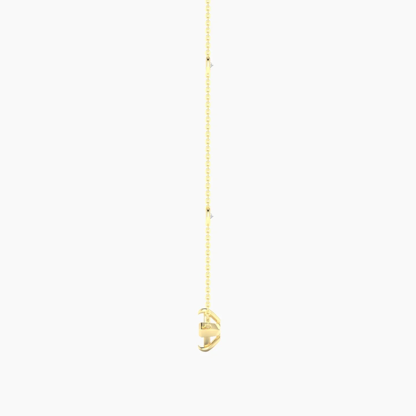 Solitaire with Sautoir | 18k Yellow Gold 3-4.99 ct Marquise Cut Pendant Setting