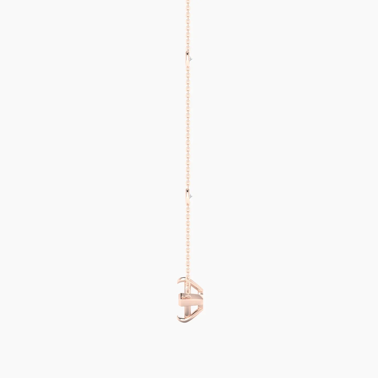 Solitaire with Sautoir | 18k Rose Gold 5-7.99 ct Marquise Cut Pendant Setting