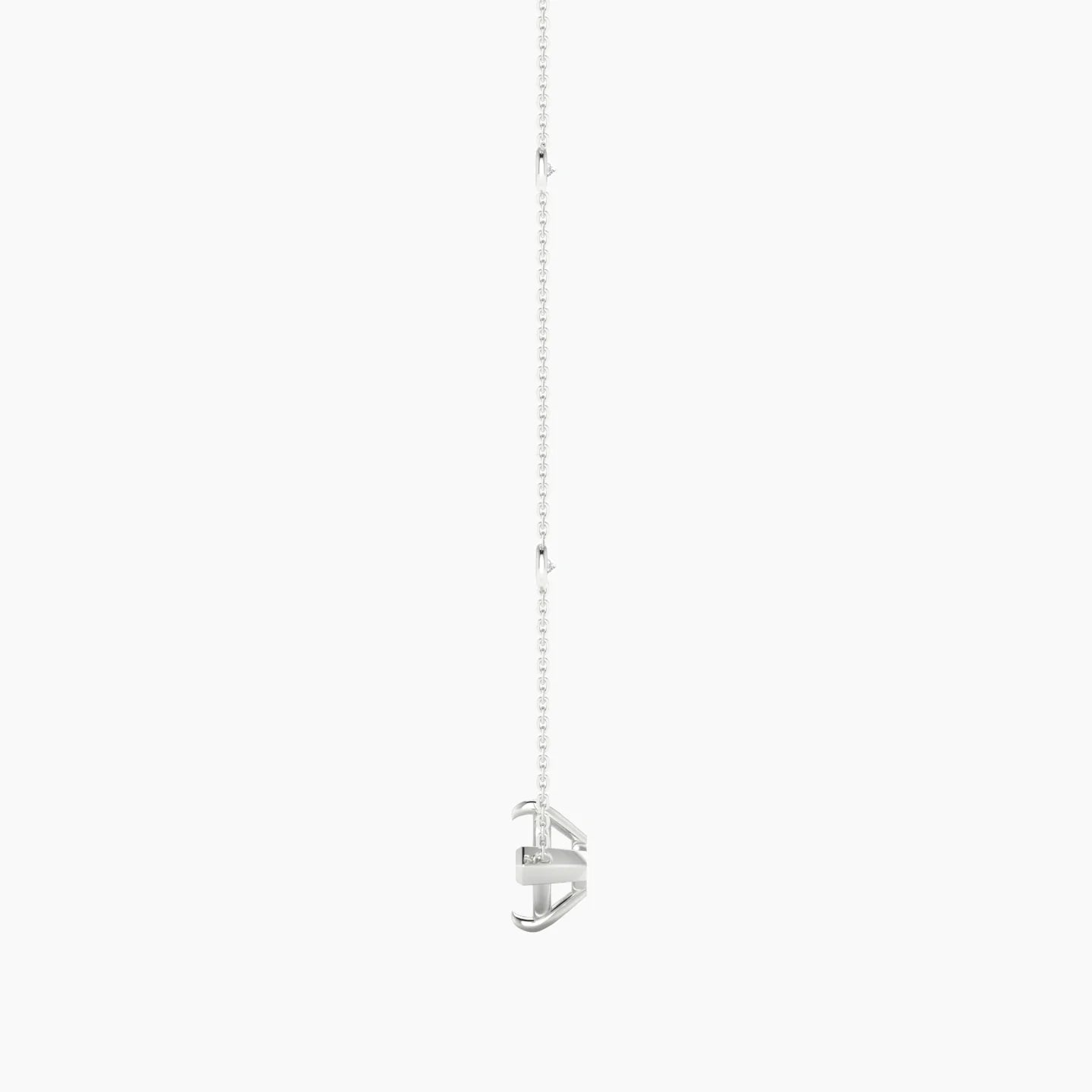 Solitaire with Sautoir | 18k White Gold 5-7.99 ct Marquise Cut Pendant Setting